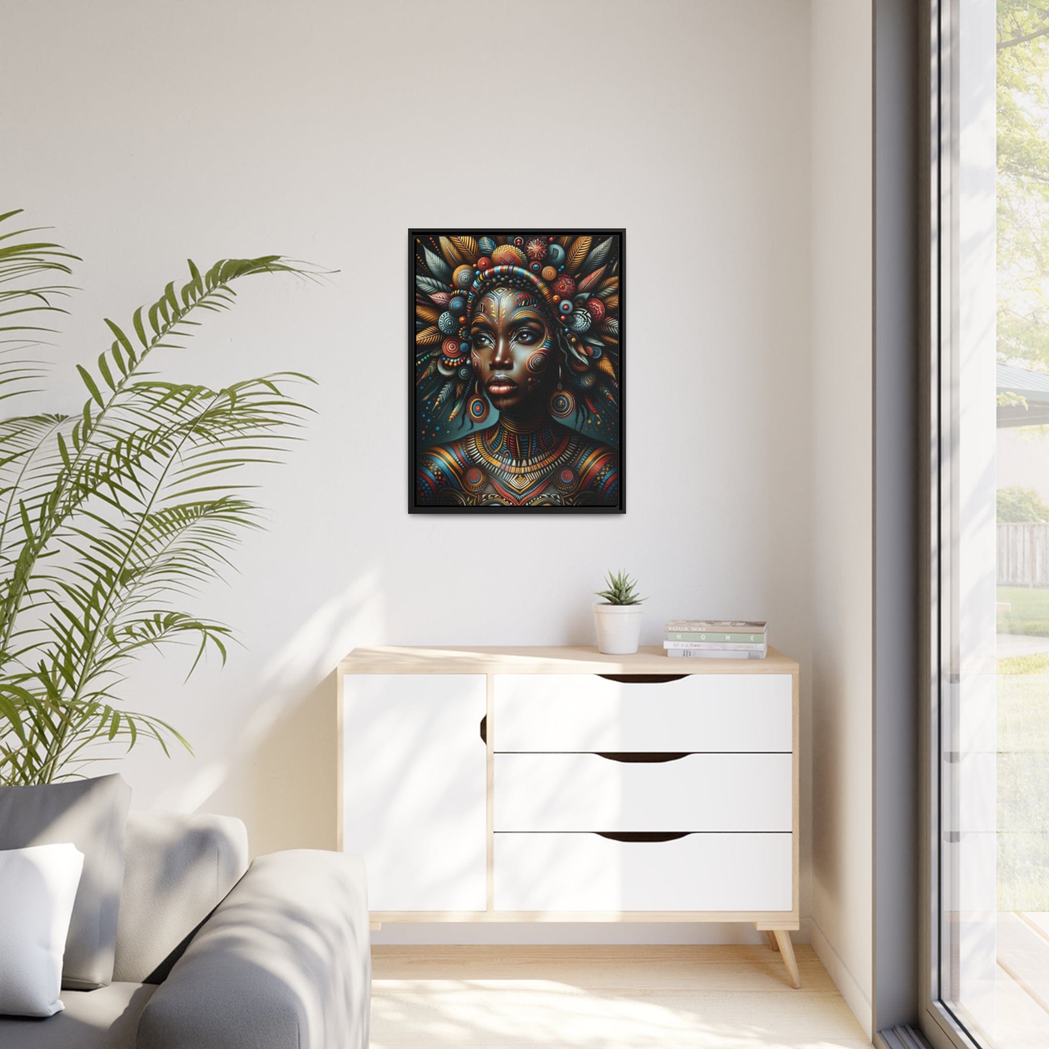 Printify Canvas Tableau "La renaissance de l'Afrique :  Portraits inspirants de femmes africaines"