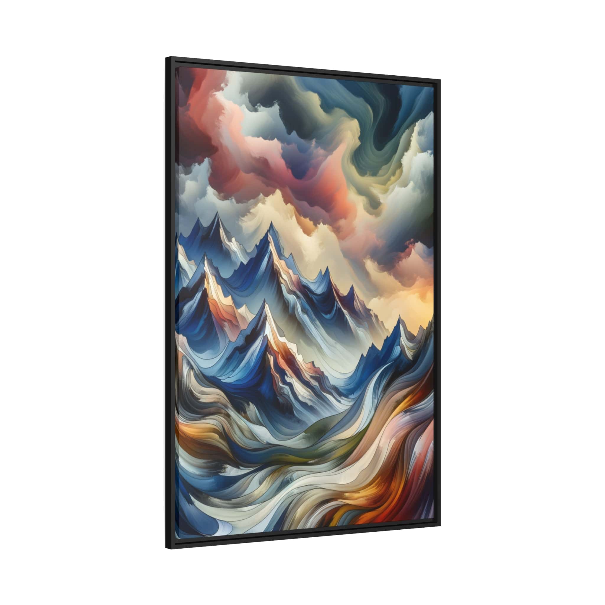 Printify Canvas Tableau "Eclats majestueux: Ode à la grandeur des montagnes"