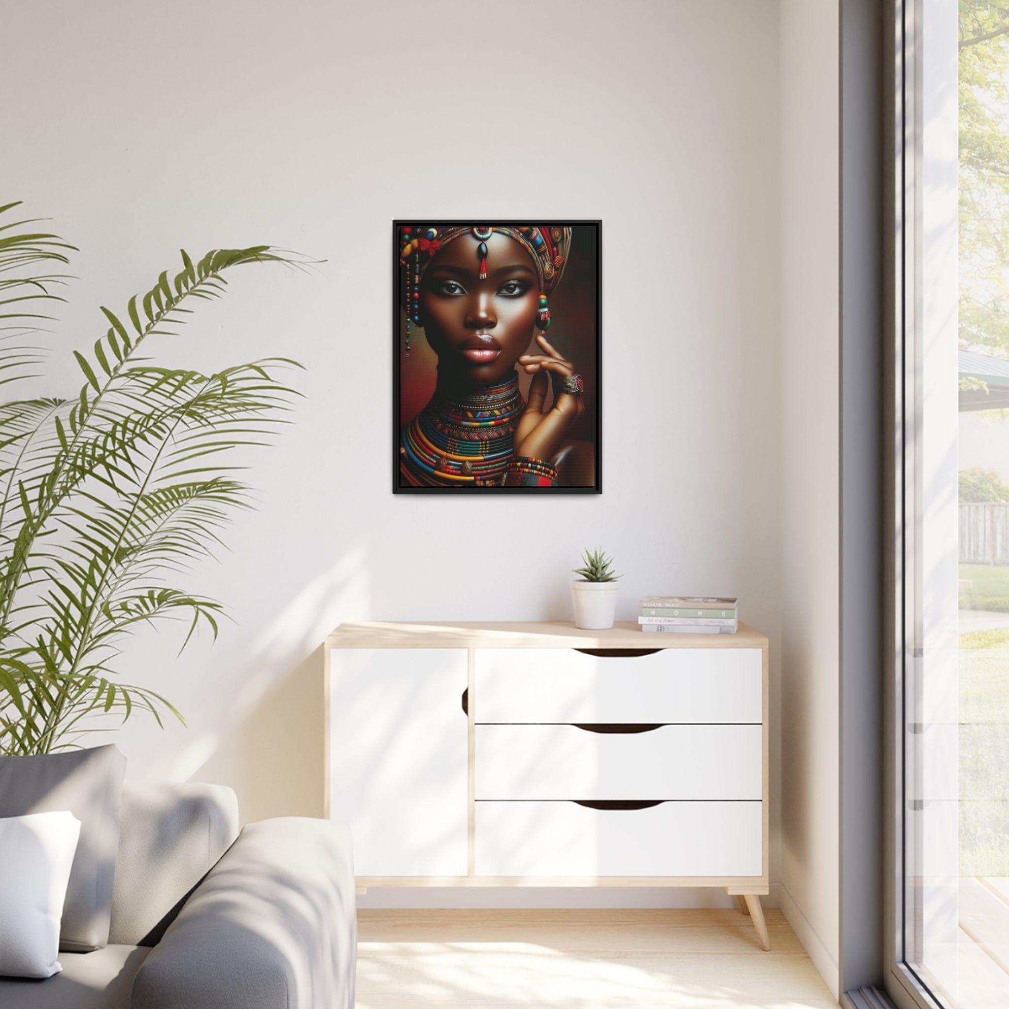 Printify Canvas Tableau "Femmes africaines : un tableau vibrant de force, beauté et résilience"