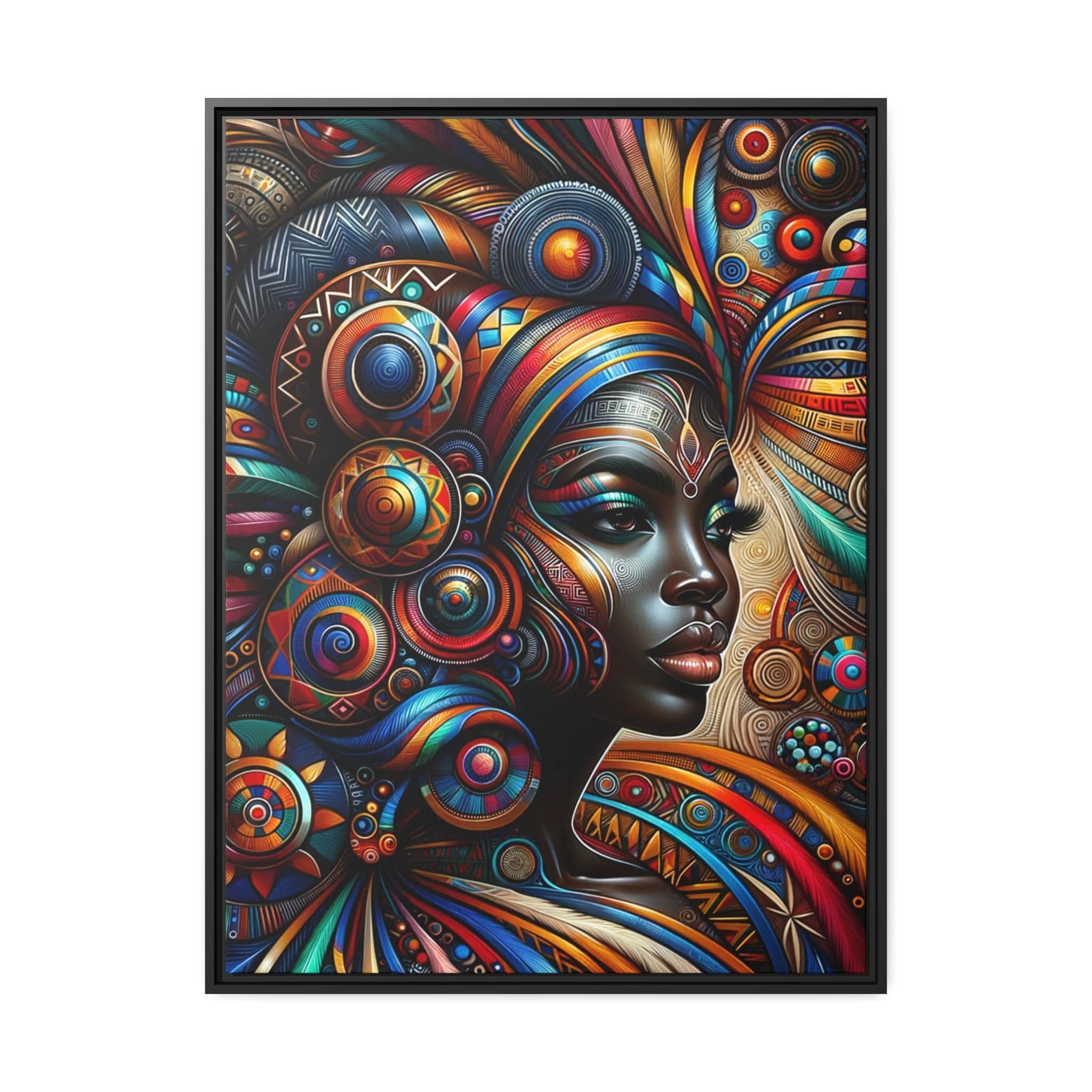 Printify Canvas 76.20 Cm" x 101.60 Cm" (Vertical) Tableau "La force et la beauté de la femme africaine dans l'art"