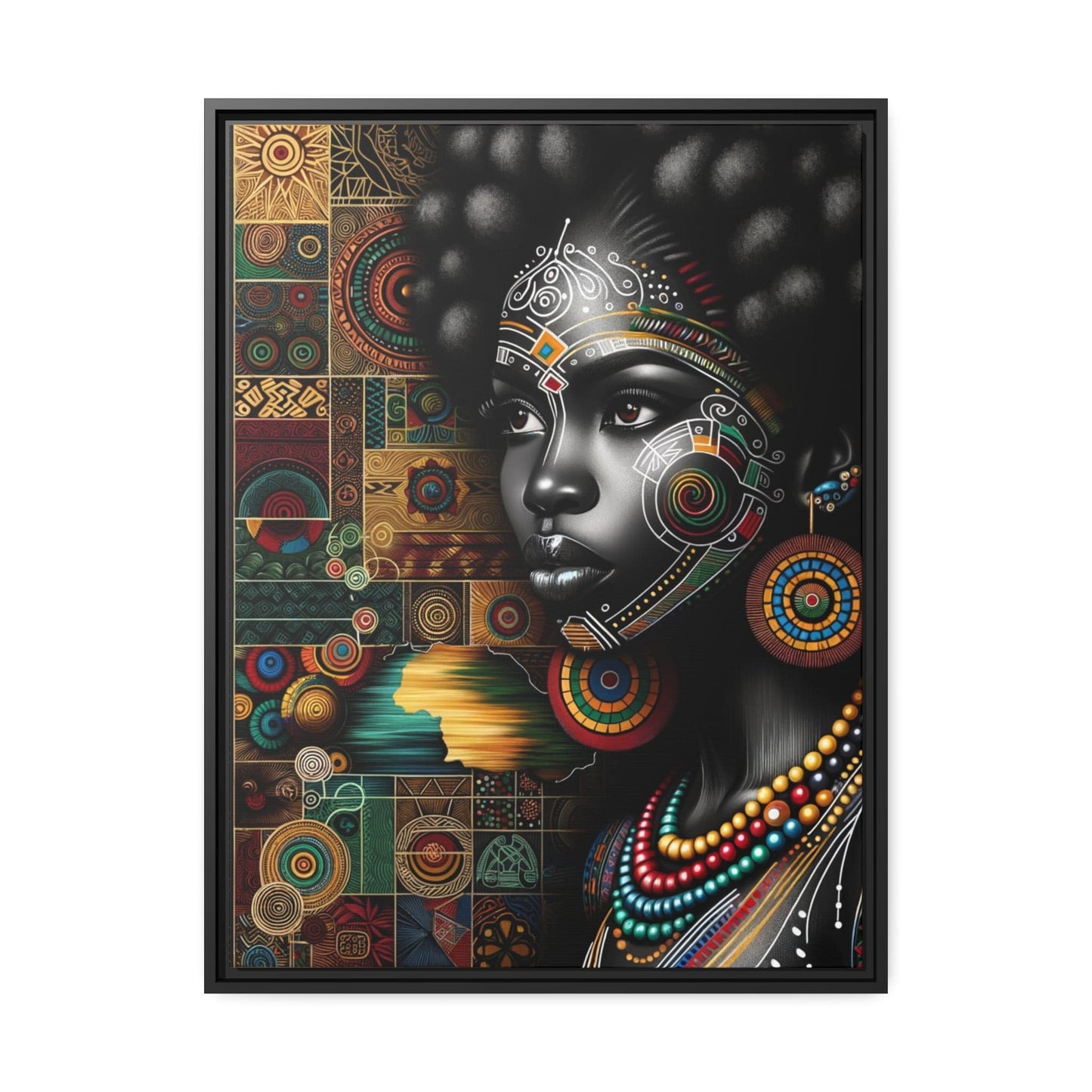 Tableau "La beauté africaine: Une symphonie de femmes puissantes et gracieuses" Canvanation