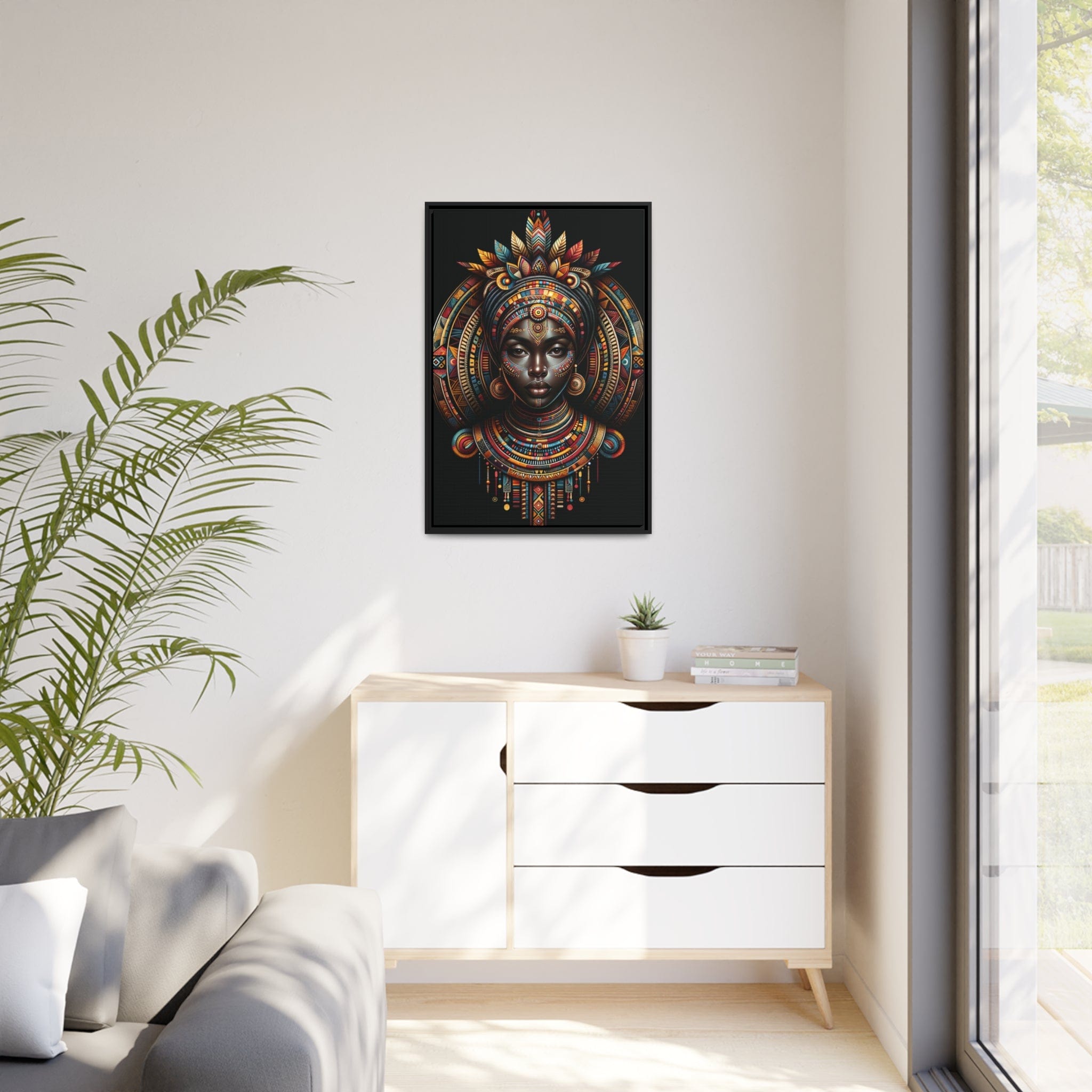 Printify Canvas Tableau "Élégance africaine: la force et la beauté des femmes"