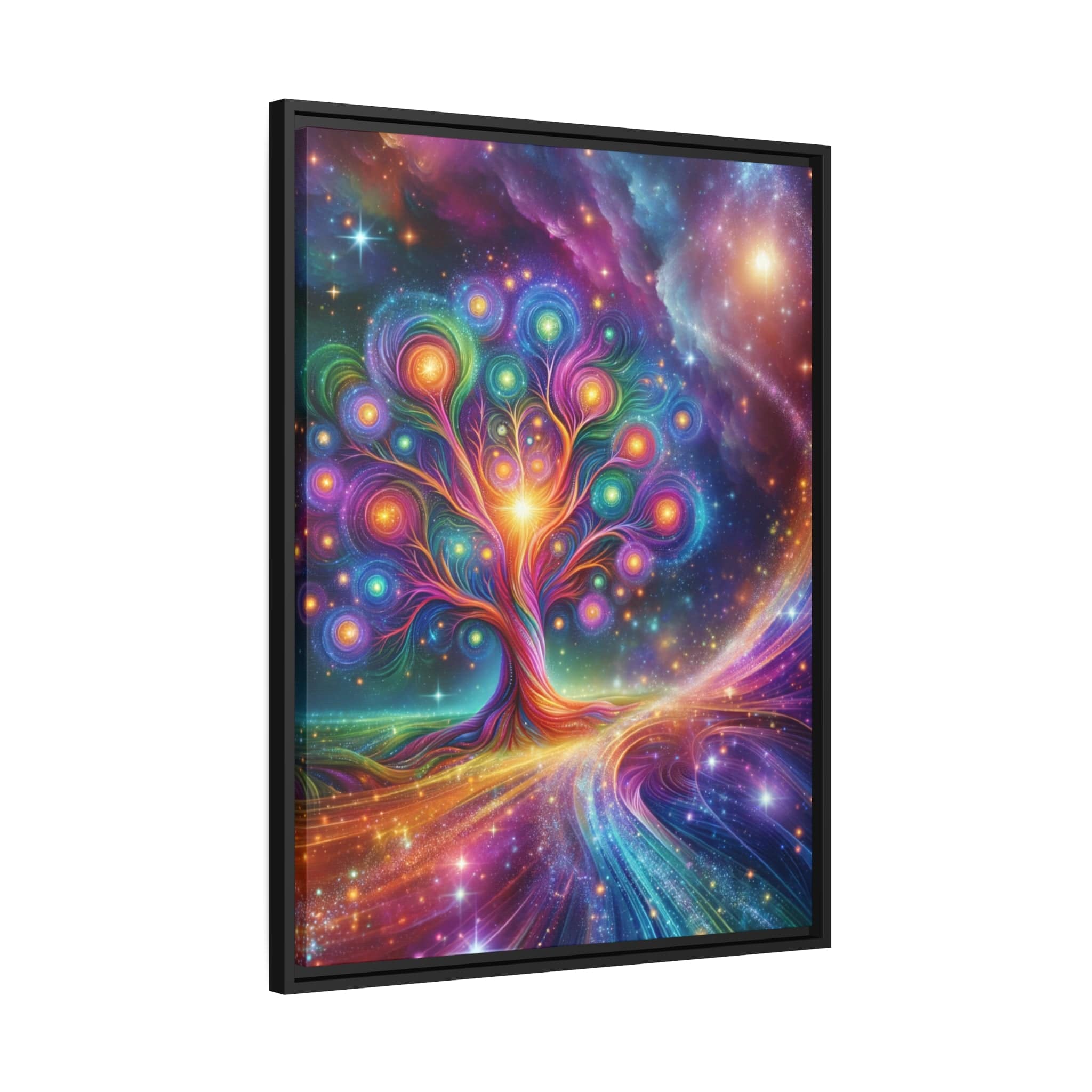 Printify Canvas Tableau Arbre De Vie Univers Riche