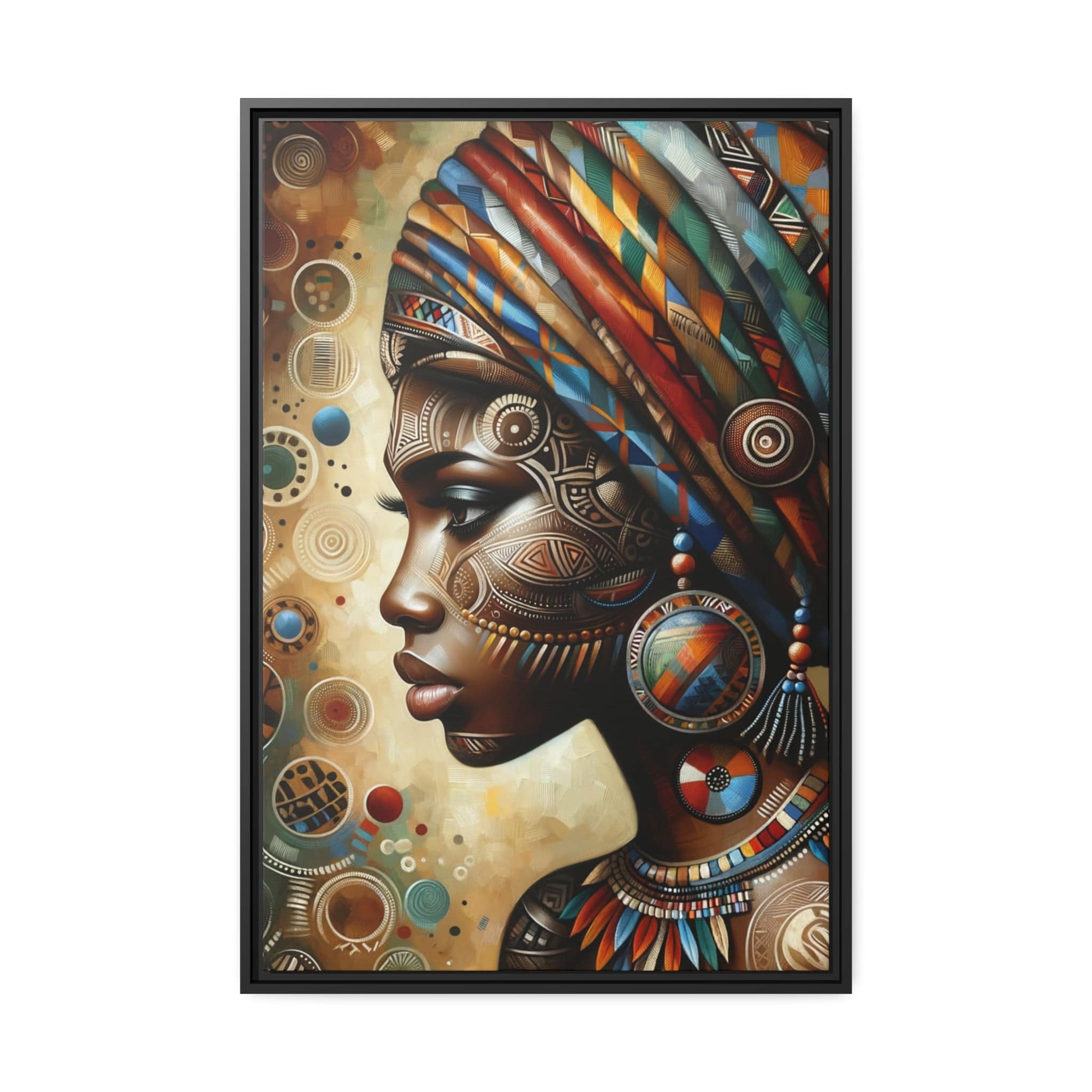 Printify Canvas 61.00 Cm″ x 91.40 Cm″ (Vertical) Tableau "La beauté, la grâce et la force des femmes africaines"