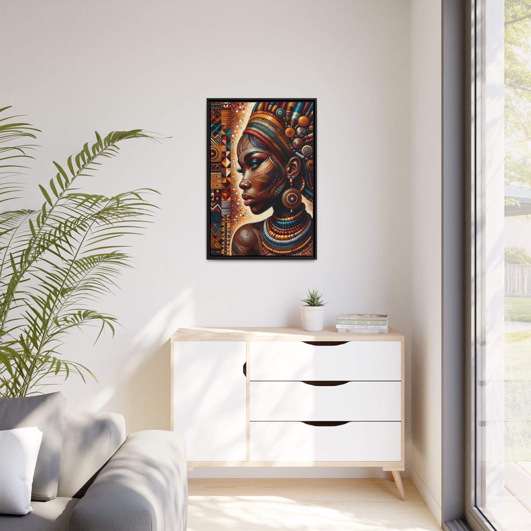 Printify Canvas Tableau "Enchantresses africaines : célébration de la beauté et de la puissance féminine"