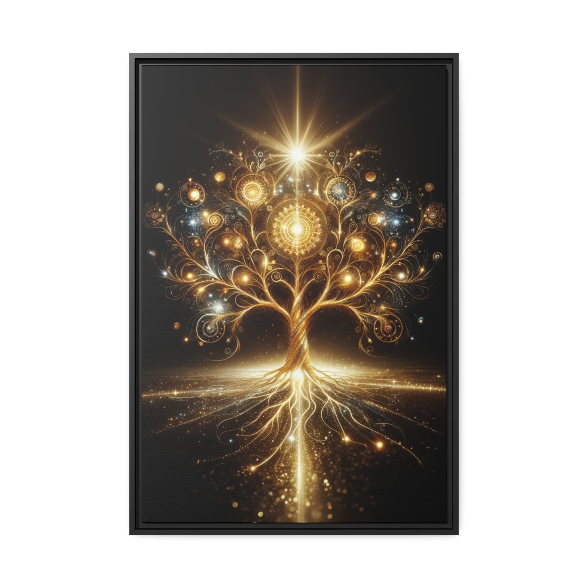 Printify Canvas 24″ x 36″ (Vertical) Tableau Arbre De Vie À La Lumière Du Soleil