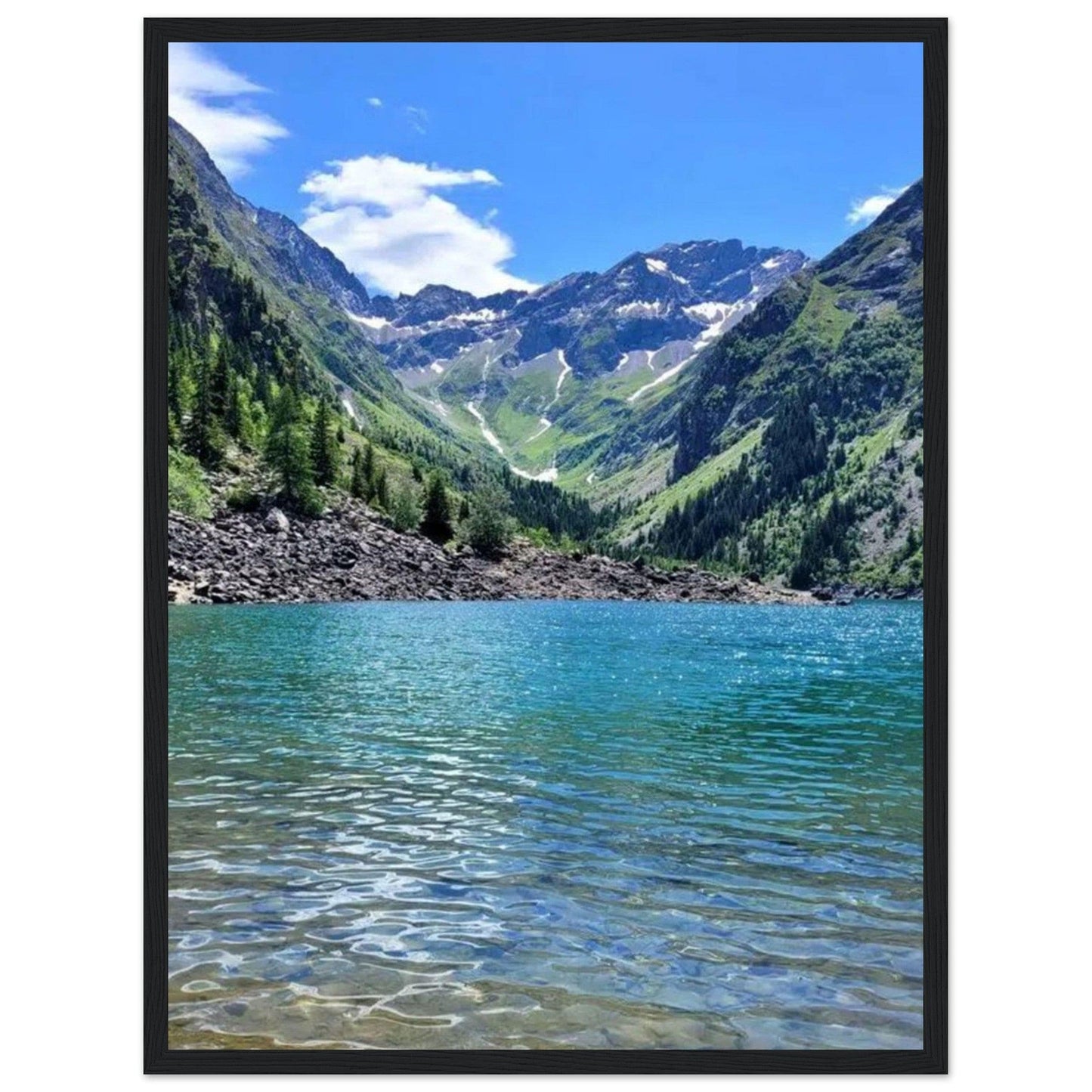 Tableau Montagne Lac Moderne Canvanation