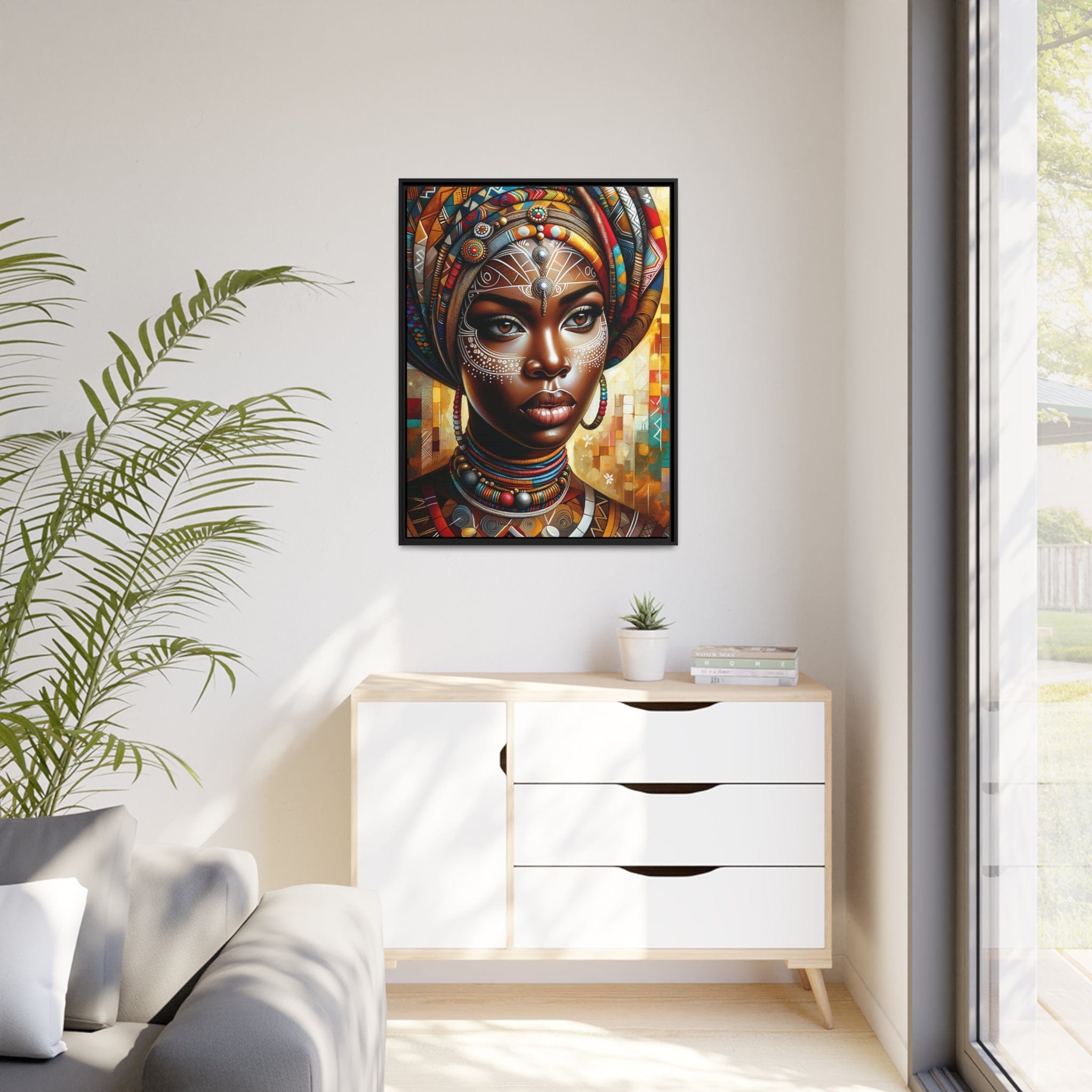 Printify Canvas Tableau "Splendeur féminine de l'Afrique"