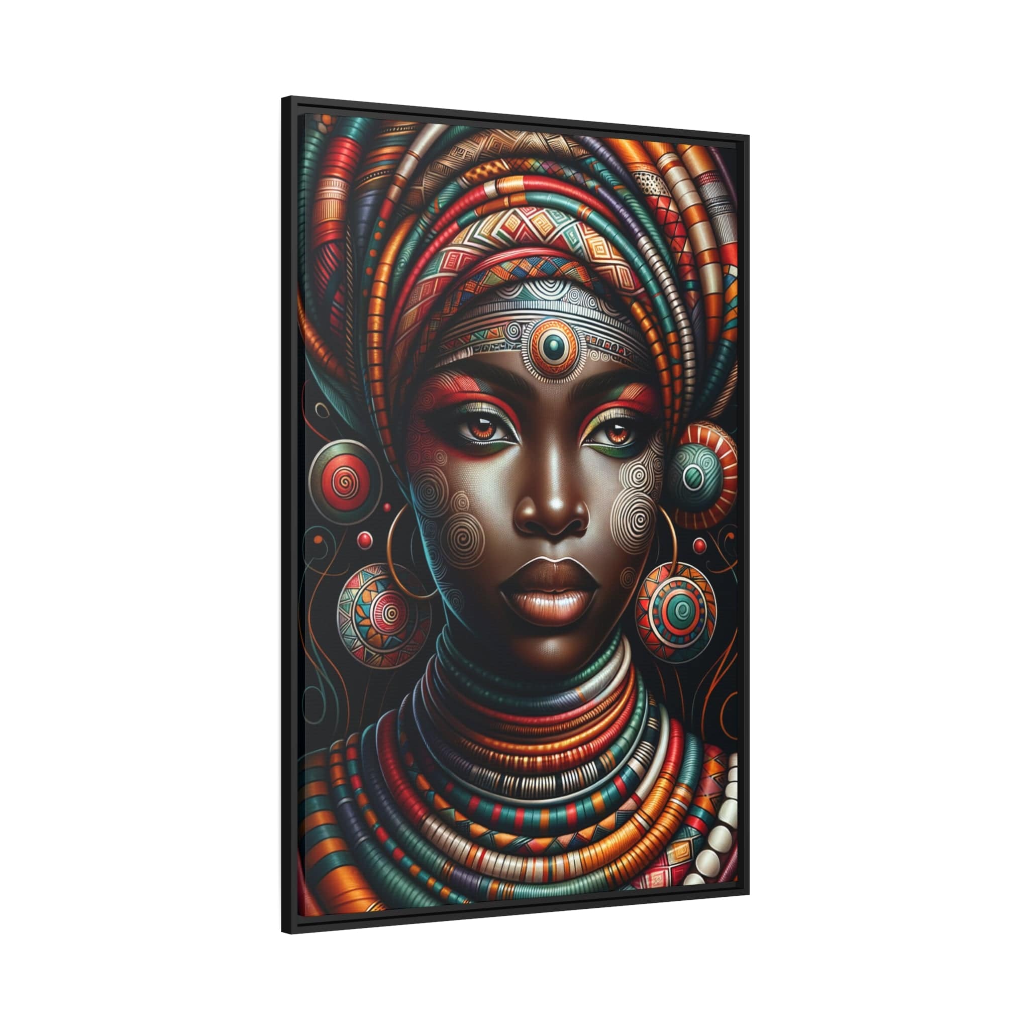 Printify Canvas Tableau "Femmes africaines : Une symphonie de couleurs et de cultures"