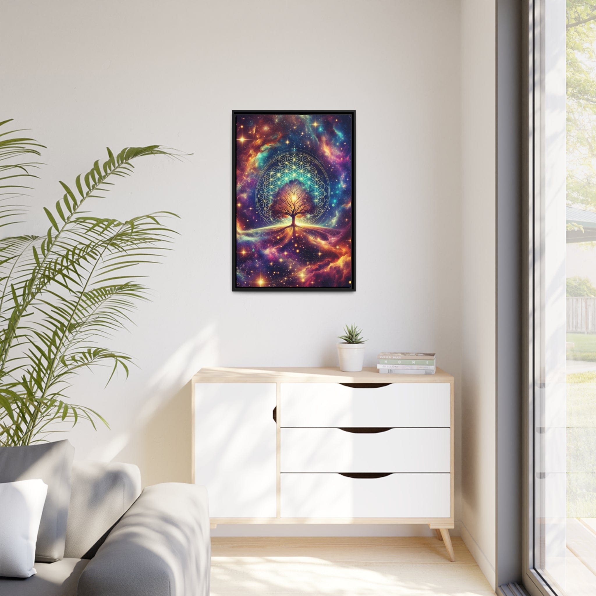 Printify Canvas Tableau Arbre De Vie Vers Les Etoiles