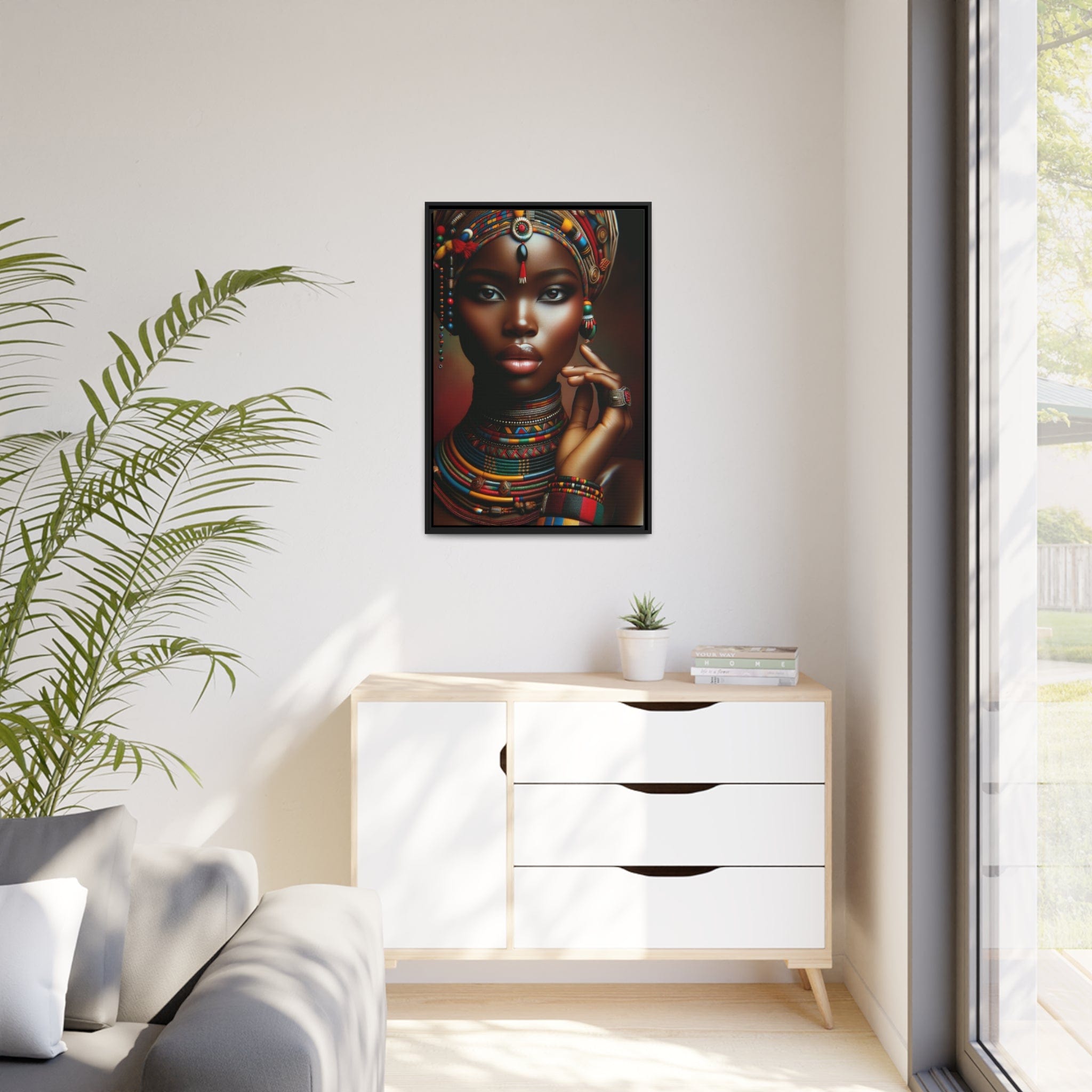 Printify Canvas Tableau "Femmes africaines : un tableau vibrant de force, beauté et résilience"