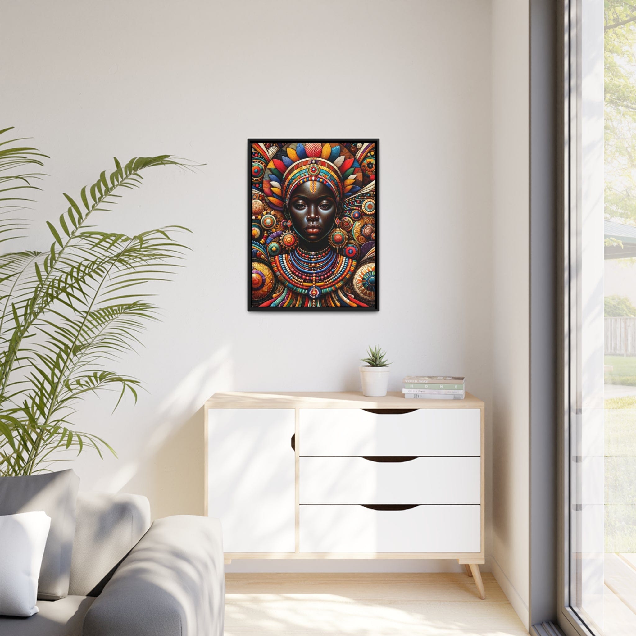 Printify Canvas Tableau "La puissance et la grâce : un hommage à la femme africaine"