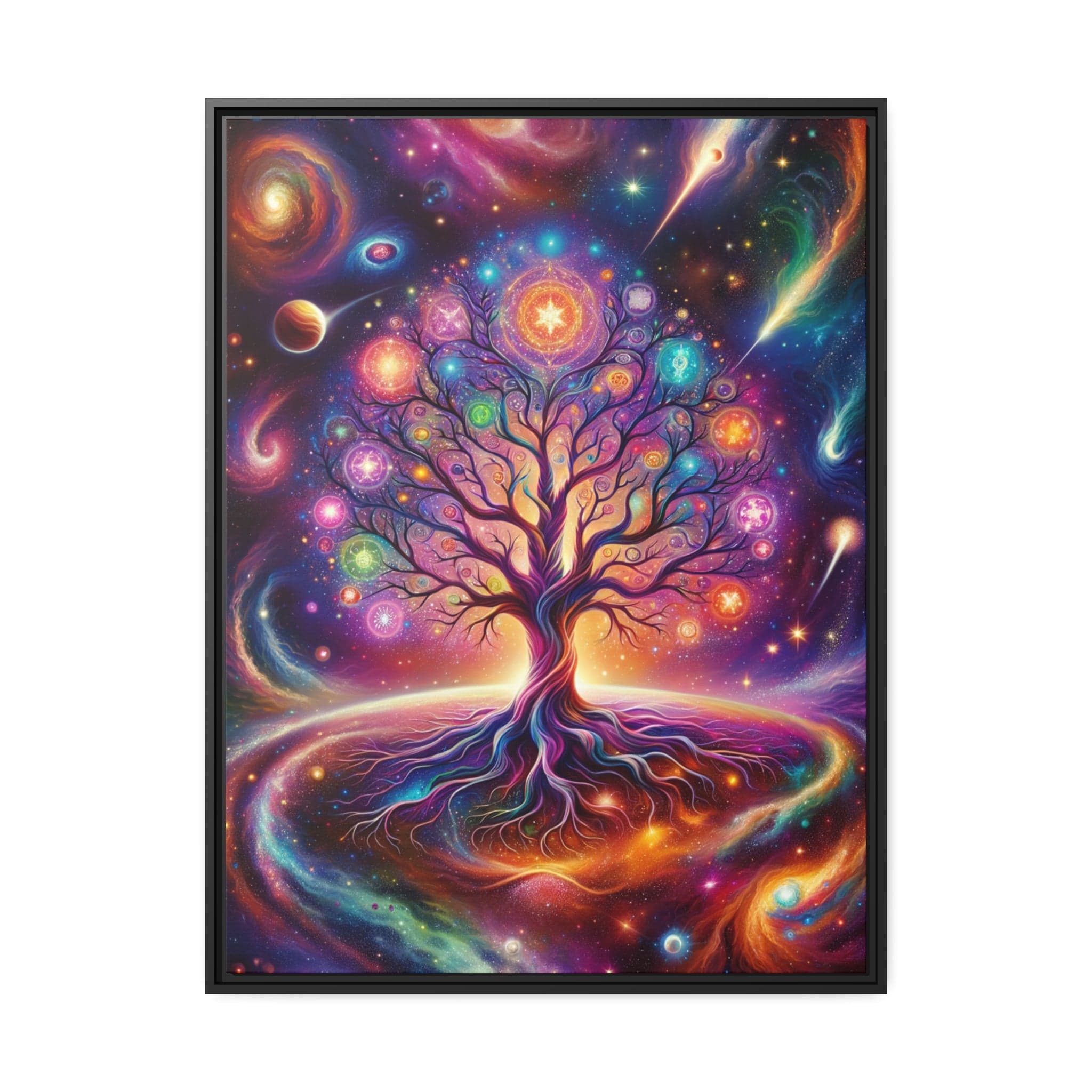 Printify Canvas 30" x 40" (Vertical) Tableau Arbre De Vie Univers Infini