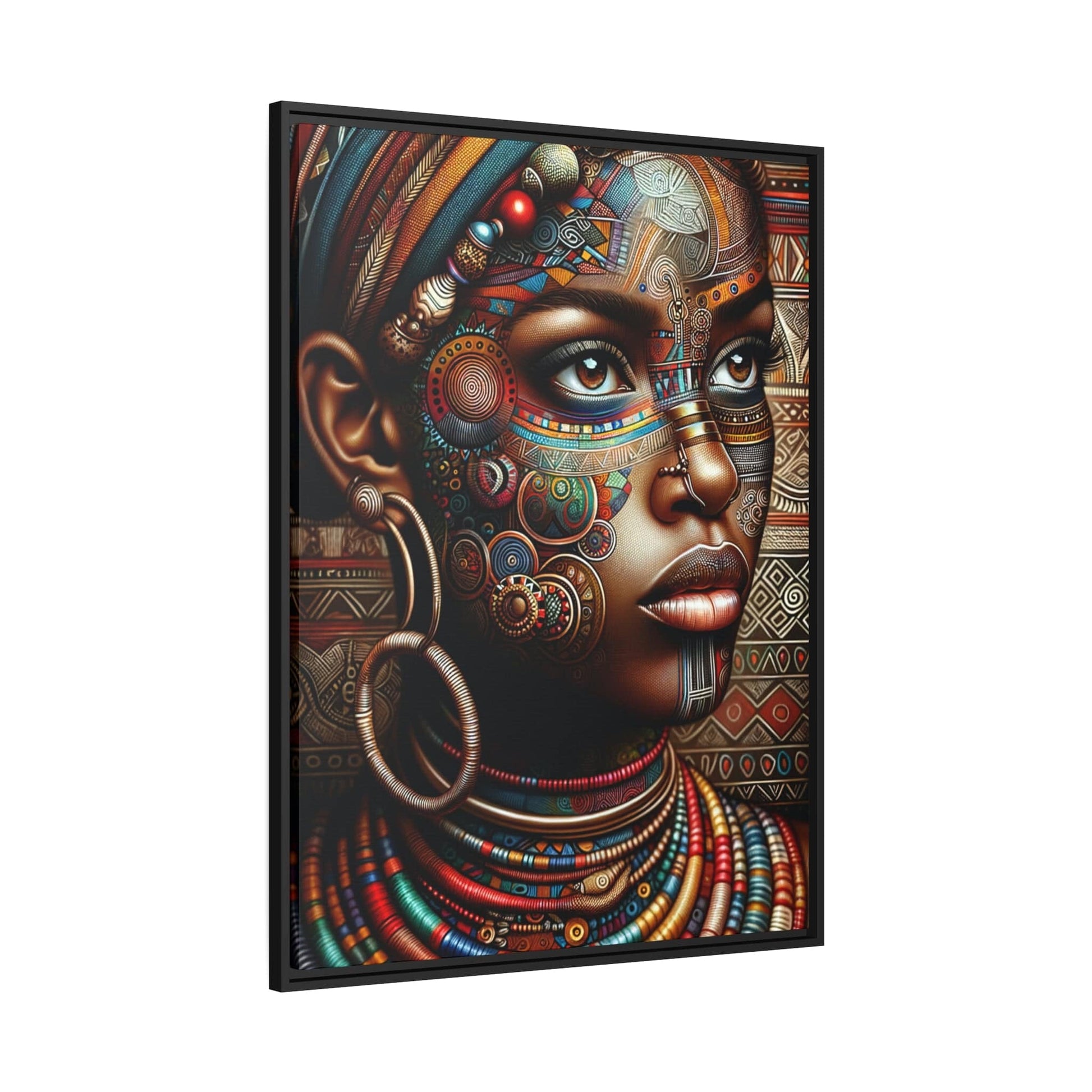 Tableau "La grâce africaine incarnée : Portraits envoûtants de femmes d'Afrique" Canvanation