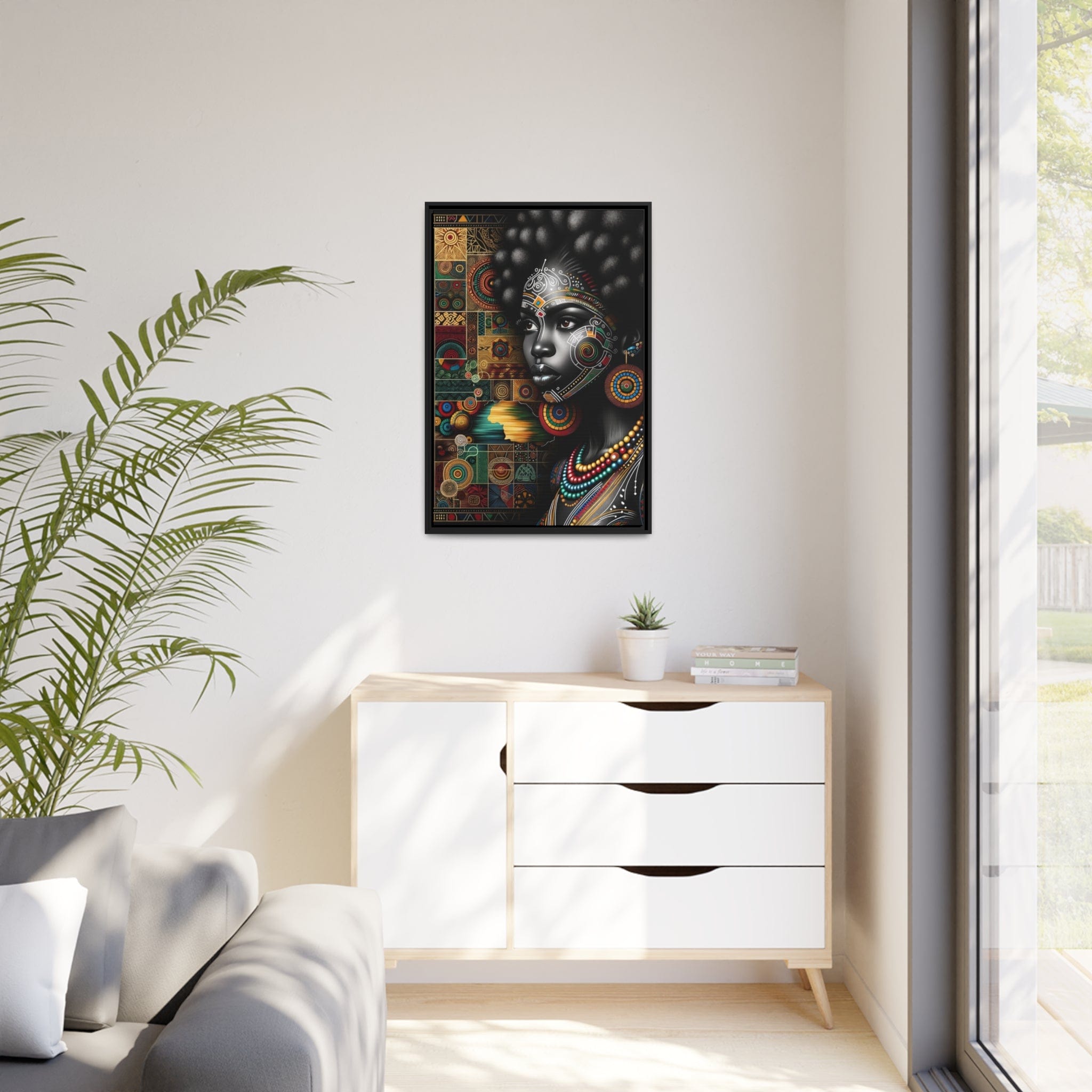 Printify Canvas Tableau "La beauté africaine: Une symphonie de femmes puissantes et gracieuses"