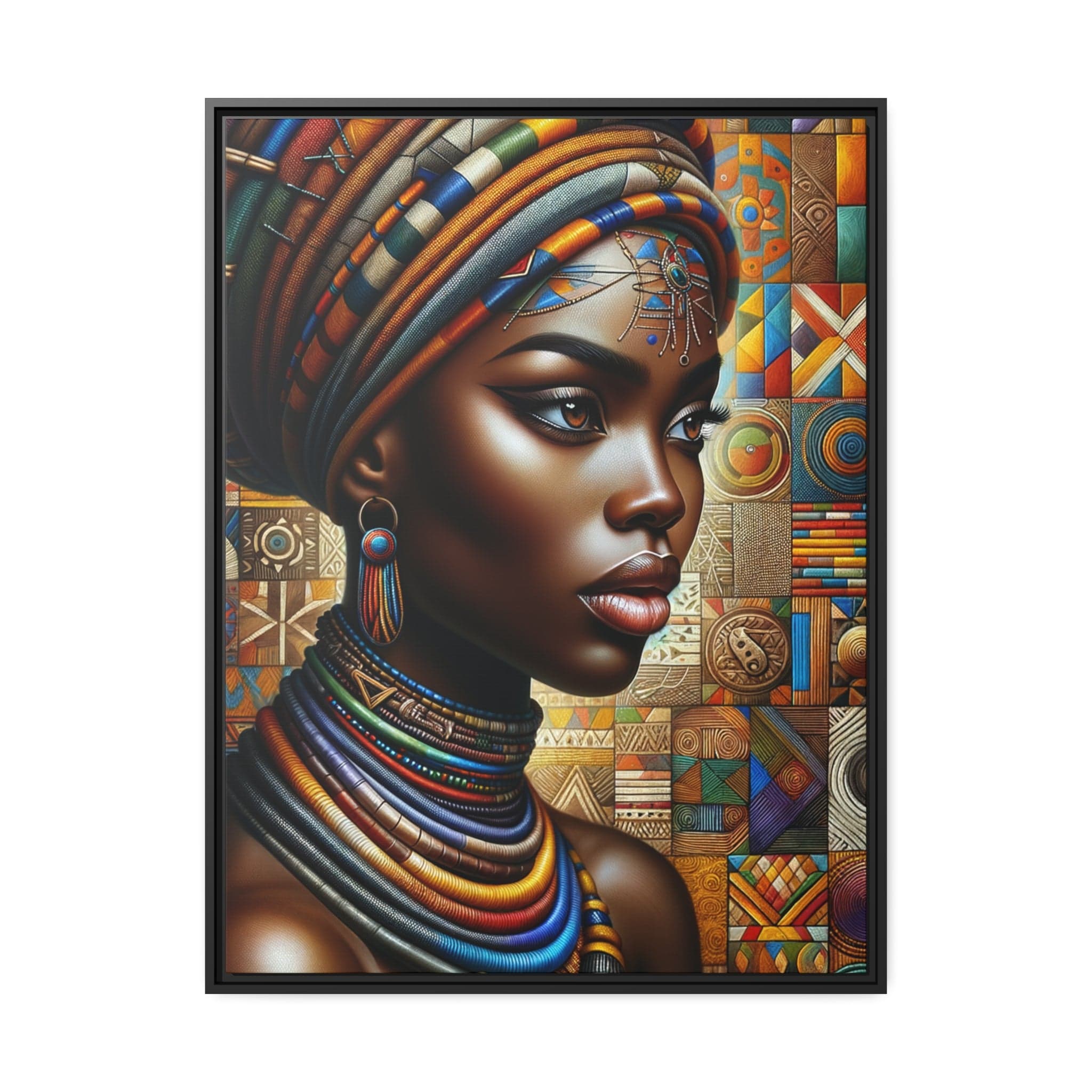 Printify Canvas 76.20 Cm" x 101.60 Cm" (Vertical) Tableau "La force et la beauté des femmes africaines capturées à travers l'art"