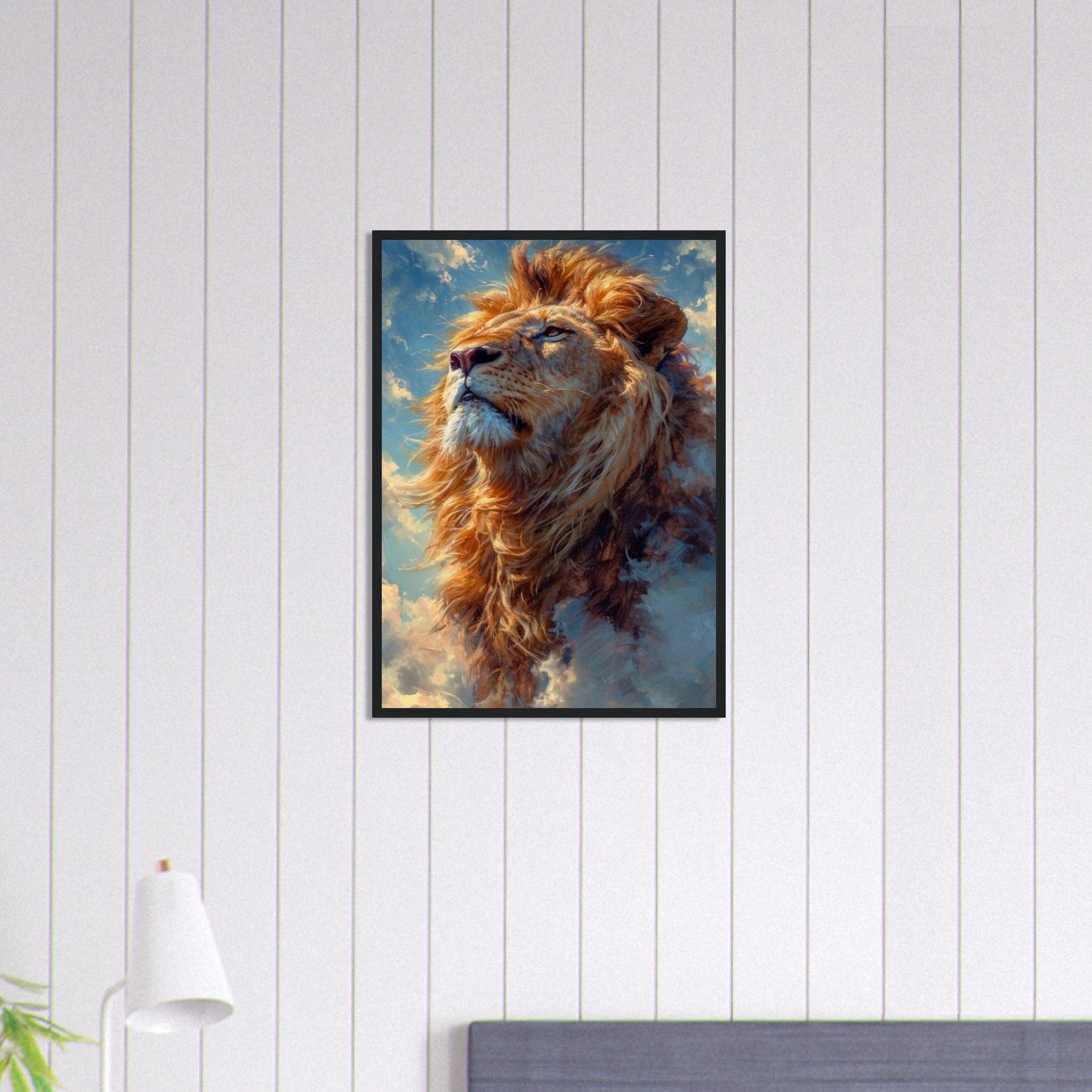 Canvanation Print Material 50x70 cm / 20x28″ Lion Tableau Ciel