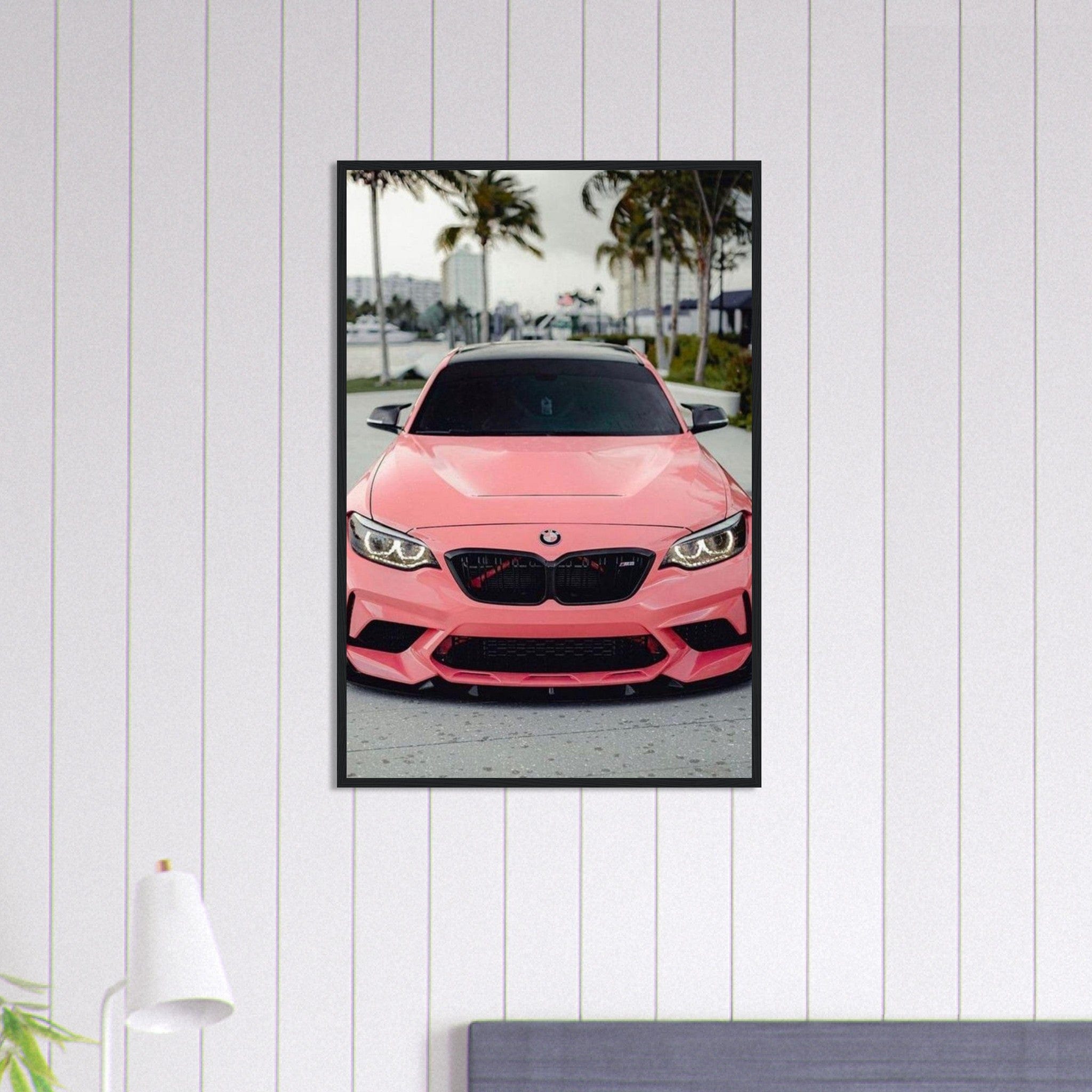 Tableau Voiture Bmw Rose Canvanation