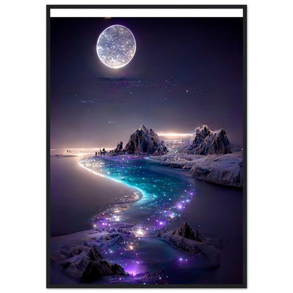 Tableau Peinture Lune - Canvanation