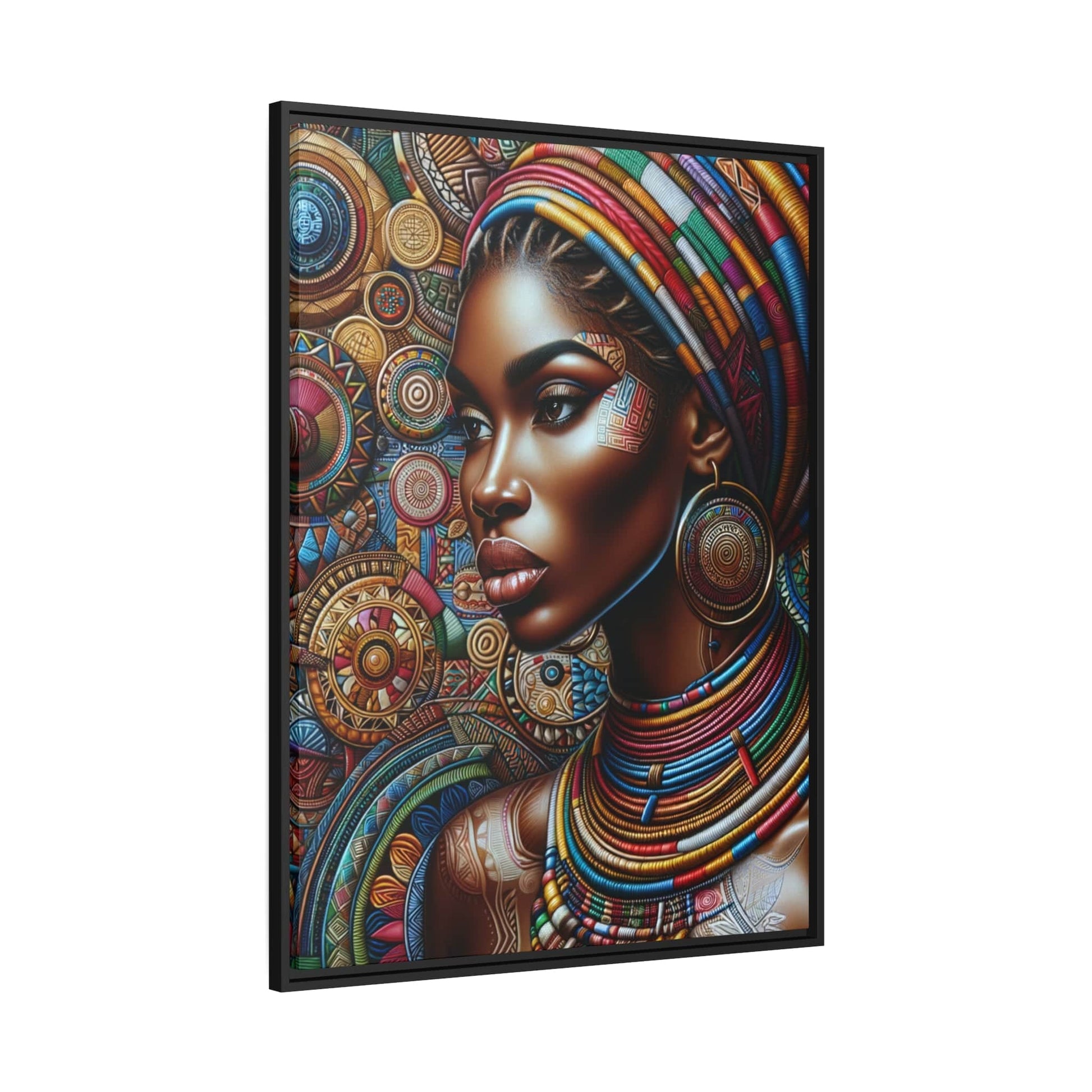 Tableau "La beauté et la force de la femme africaine : un tableau vibrant de couleurs et de culture" Canvanation