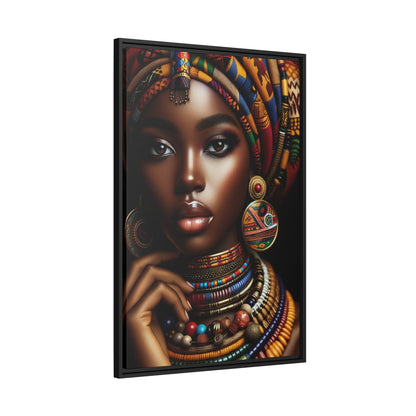 Tableau "La beauté et la puissance de la femme africaine capturées dans un tableau" Canvanation