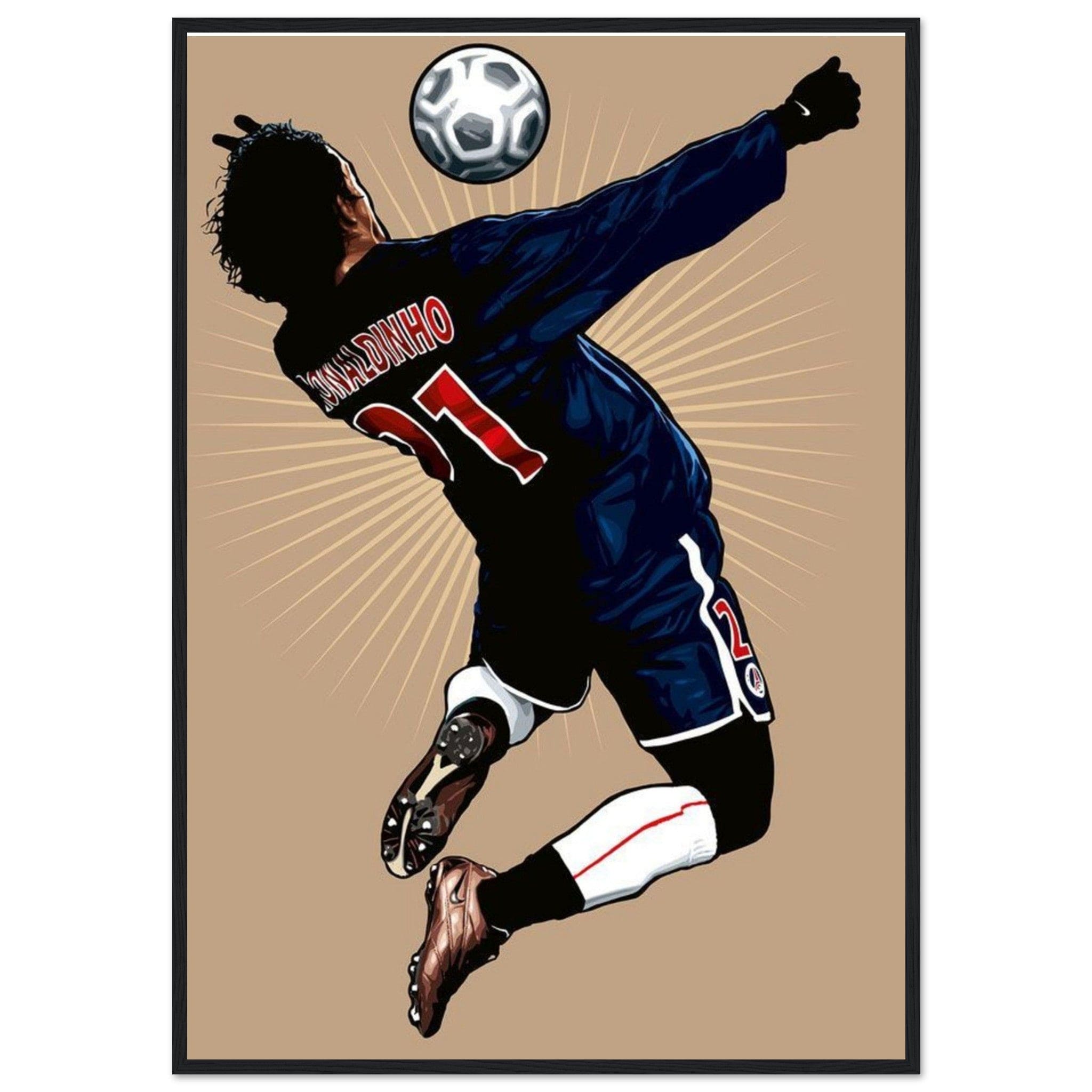 Canvanation Print Material 70x100 cm / 28x40″ Tableau Football Ronaldhino