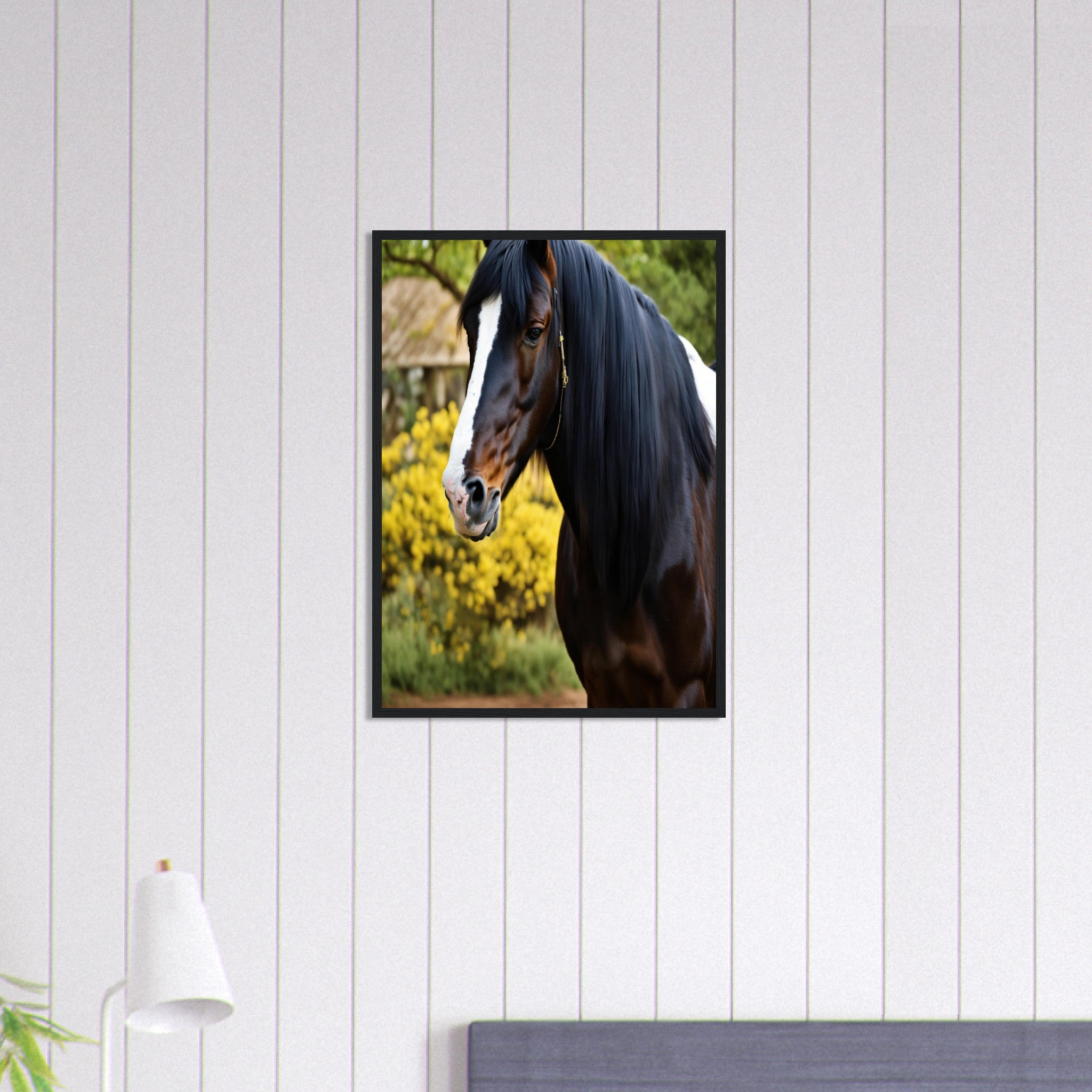 Canvanation Print Material 50x70 cm / 20x28″ Tableau Cheval Galop au Crépuscule