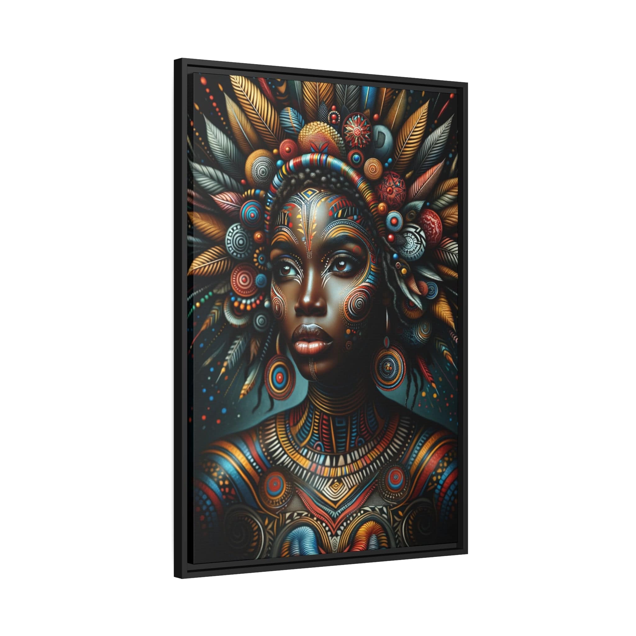 Printify Canvas Tableau "La renaissance de l'Afrique :  Portraits inspirants de femmes africaines"