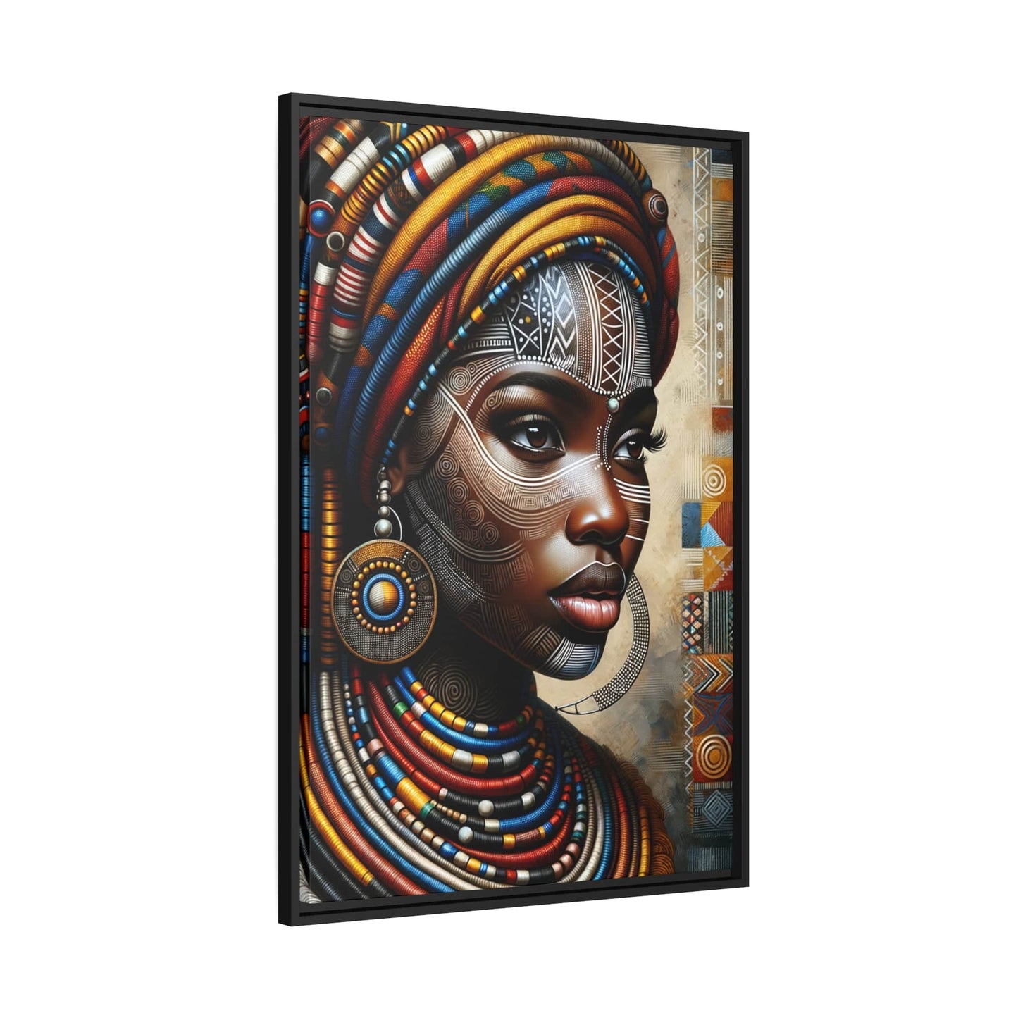 Tableau "Afrique Féminine: Le Portrait Coloré de la Beauté, la Force et l'Élégance" Canvanation