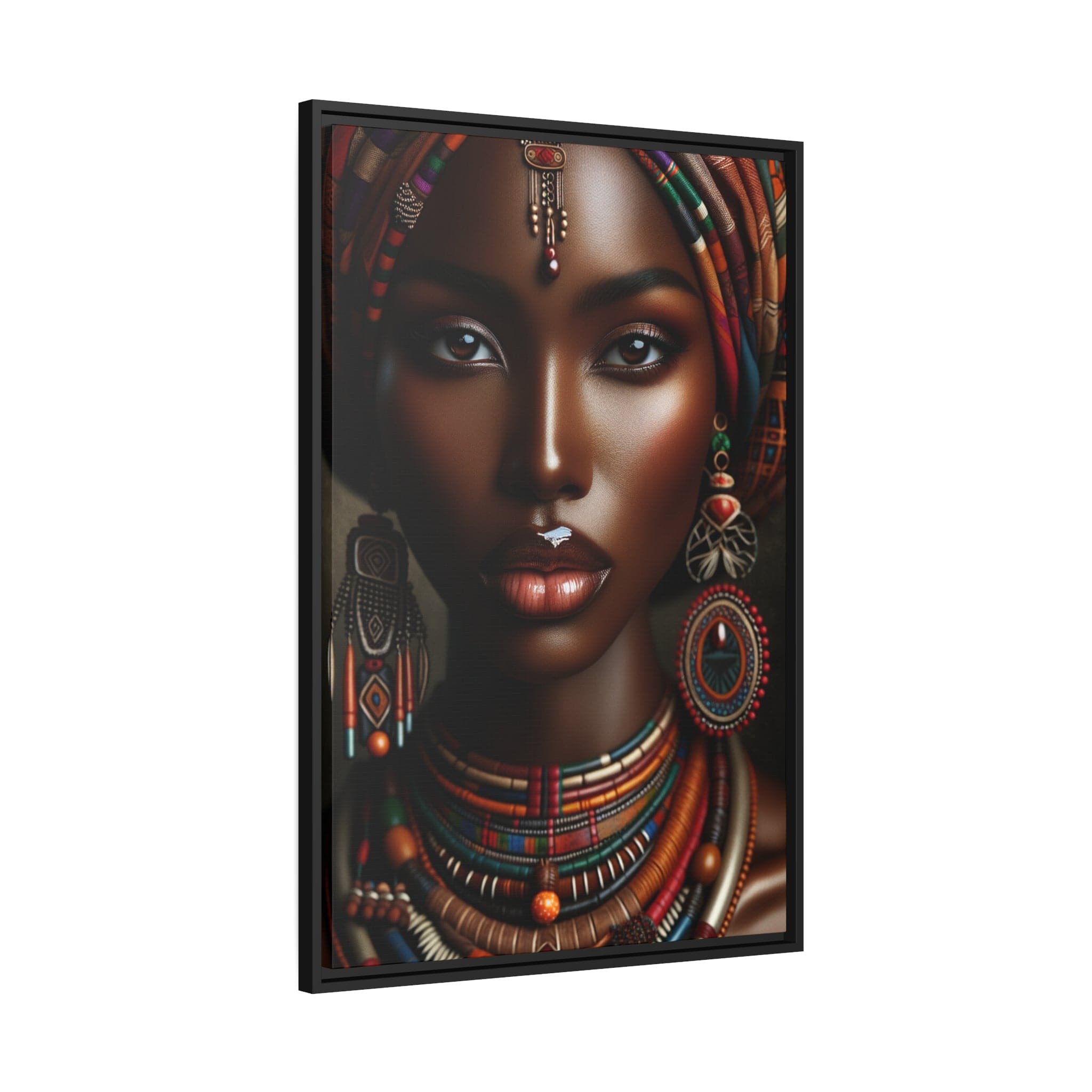 Printify Canvas Tableau "Élégance et puissance : la femme africaine dans toute sa splendeur"