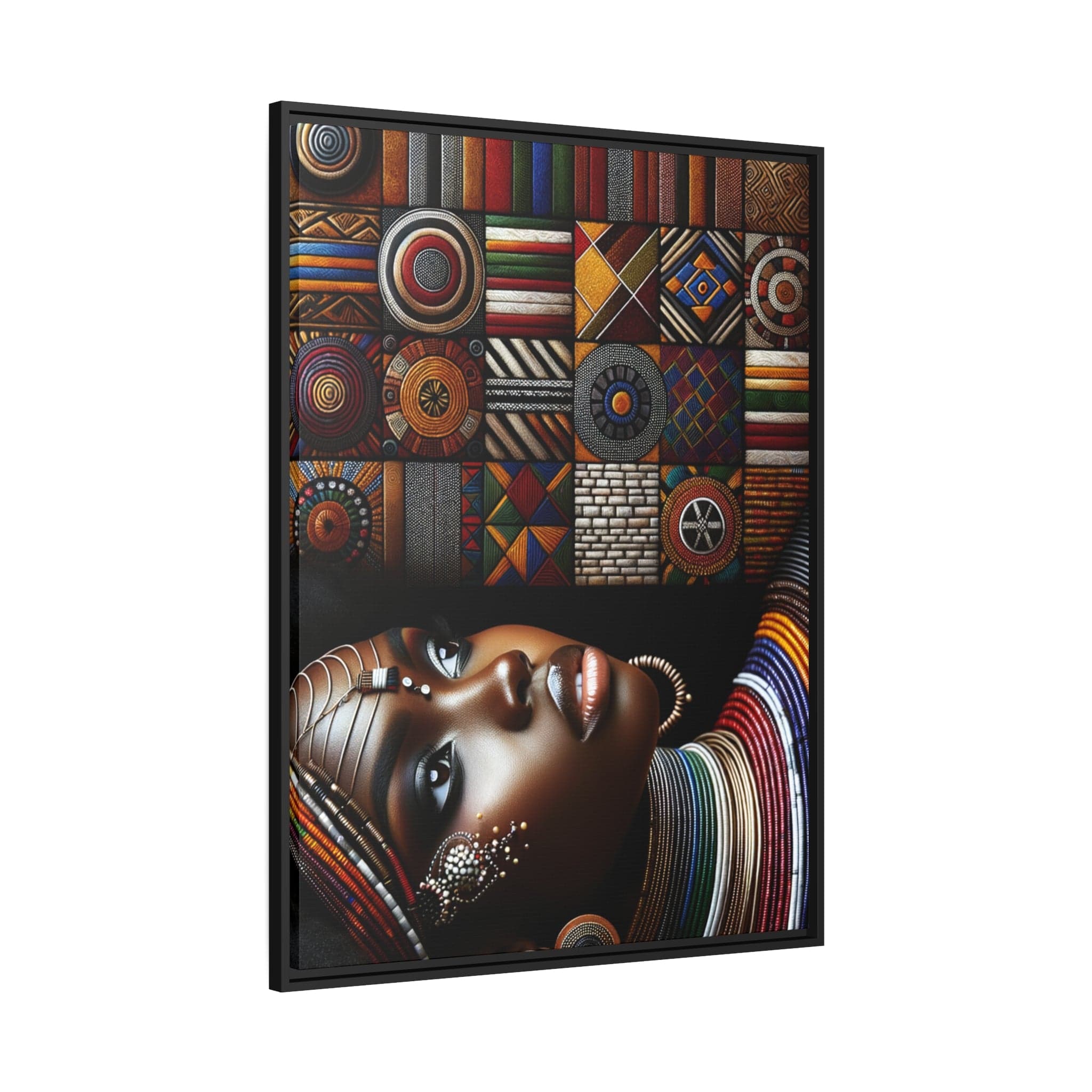 Printify Canvas Tableau "La Reine Nubienne : une représentation sublime de la beauté africaine féminine"