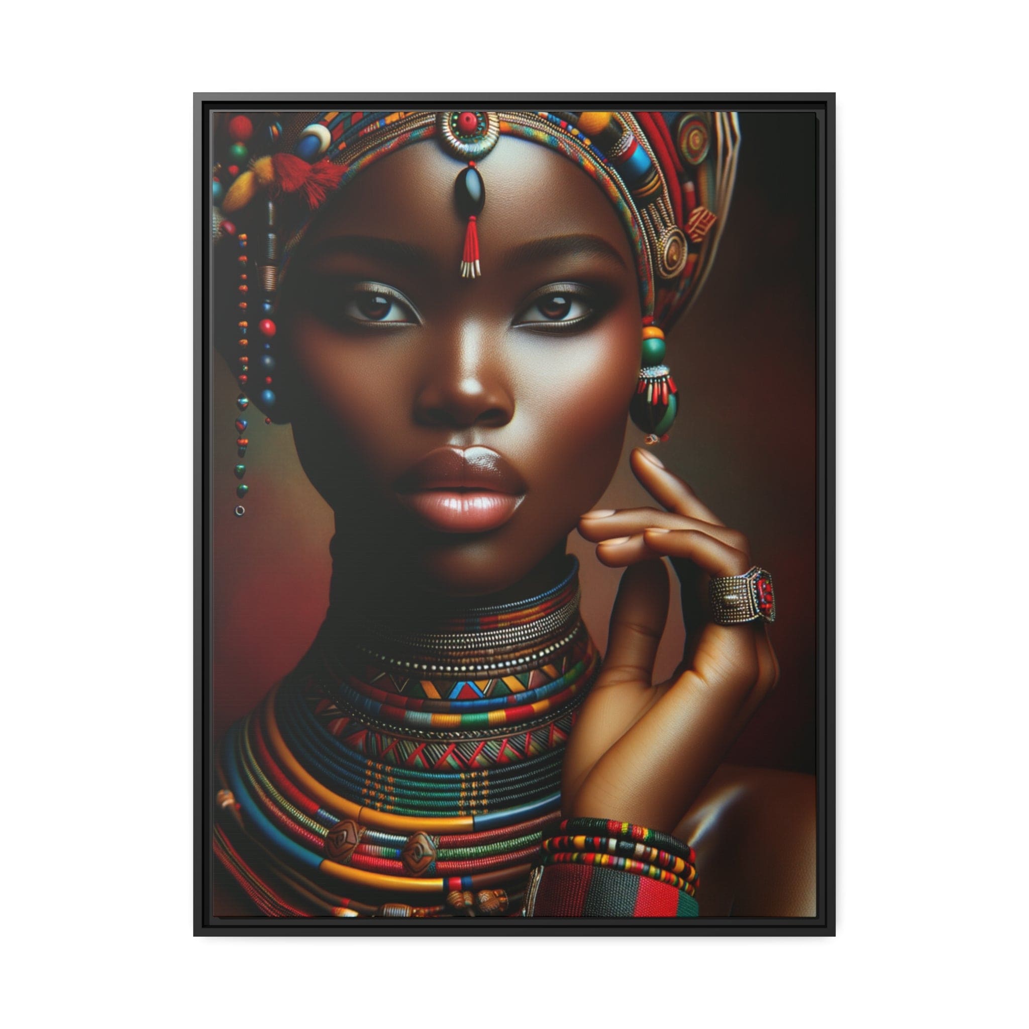 Printify Canvas 76.20 Cm" x 101.60 Cm" (Vertical) Tableau "Femmes africaines : un tableau vibrant de force, beauté et résilience"