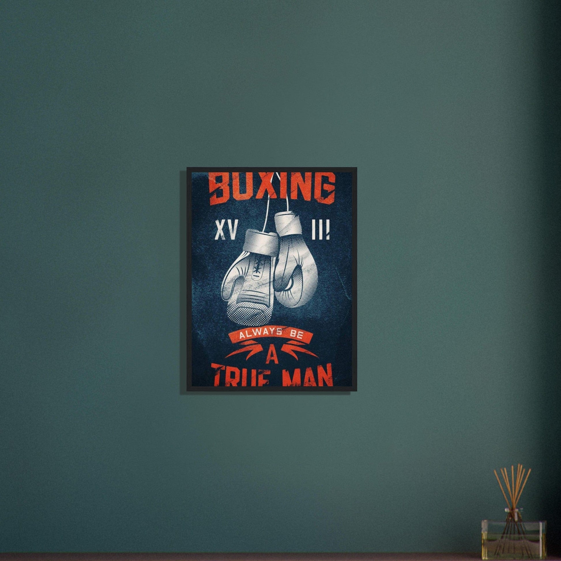 Tableau Boxe Affiche Gants Canvanation