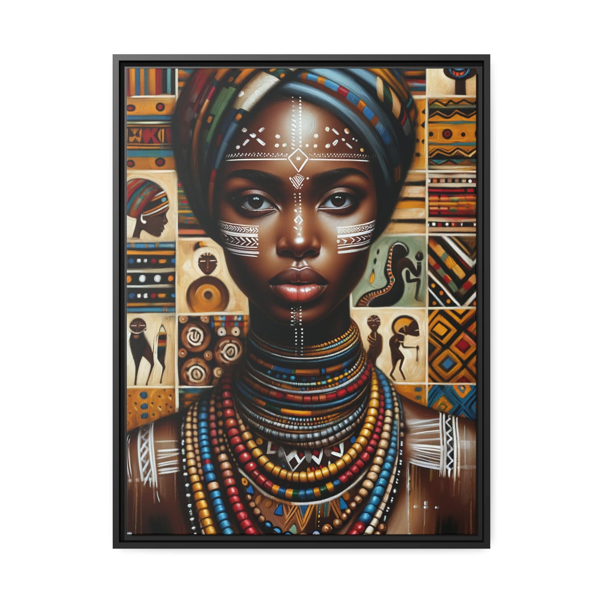 Printify Canvas 61.00 Cm" x 81.30 Cm" (Vertical) Tableau "Femmes d'Afrique: Puissantes voix et récits inspirants"