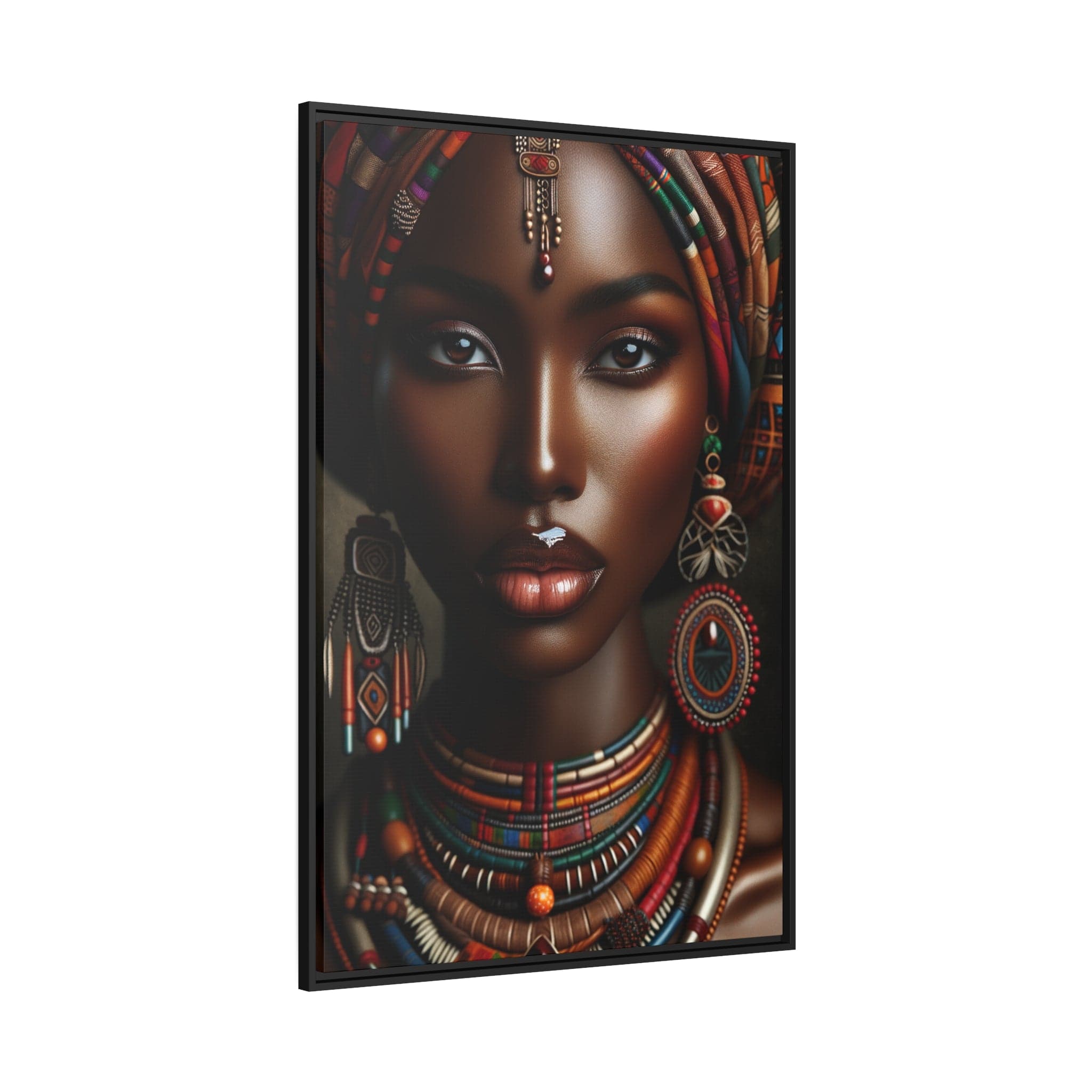 Printify Canvas Tableau "Élégance et puissance : la femme africaine dans toute sa splendeur"