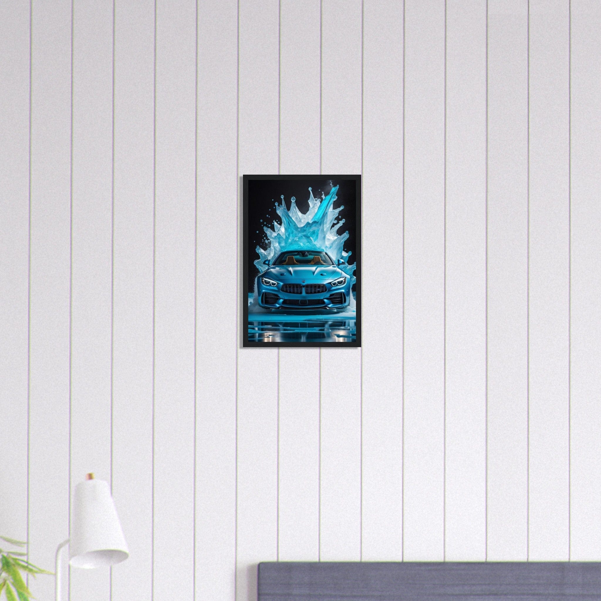 Canvanation Print Material 30x45 cm / 12x18″ Tableau Voiture Bmw Bleu