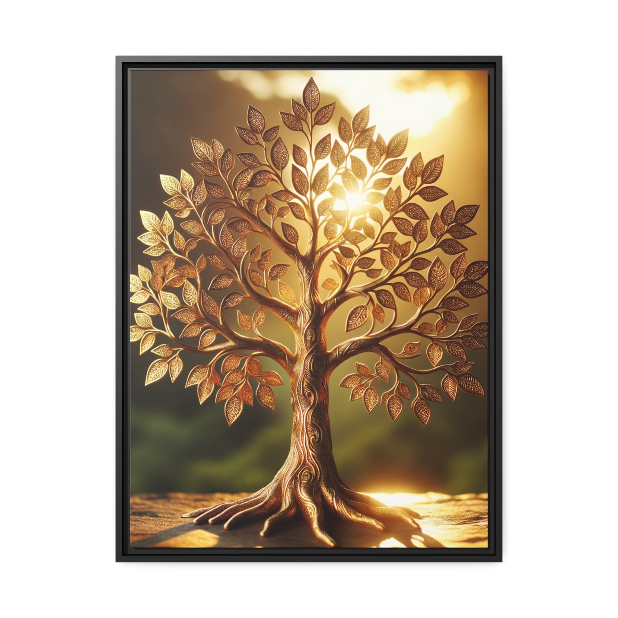 Printify Canvas 24" x 32" (Vertical) Tableau Arbre De Vie Croissance Et Abondance