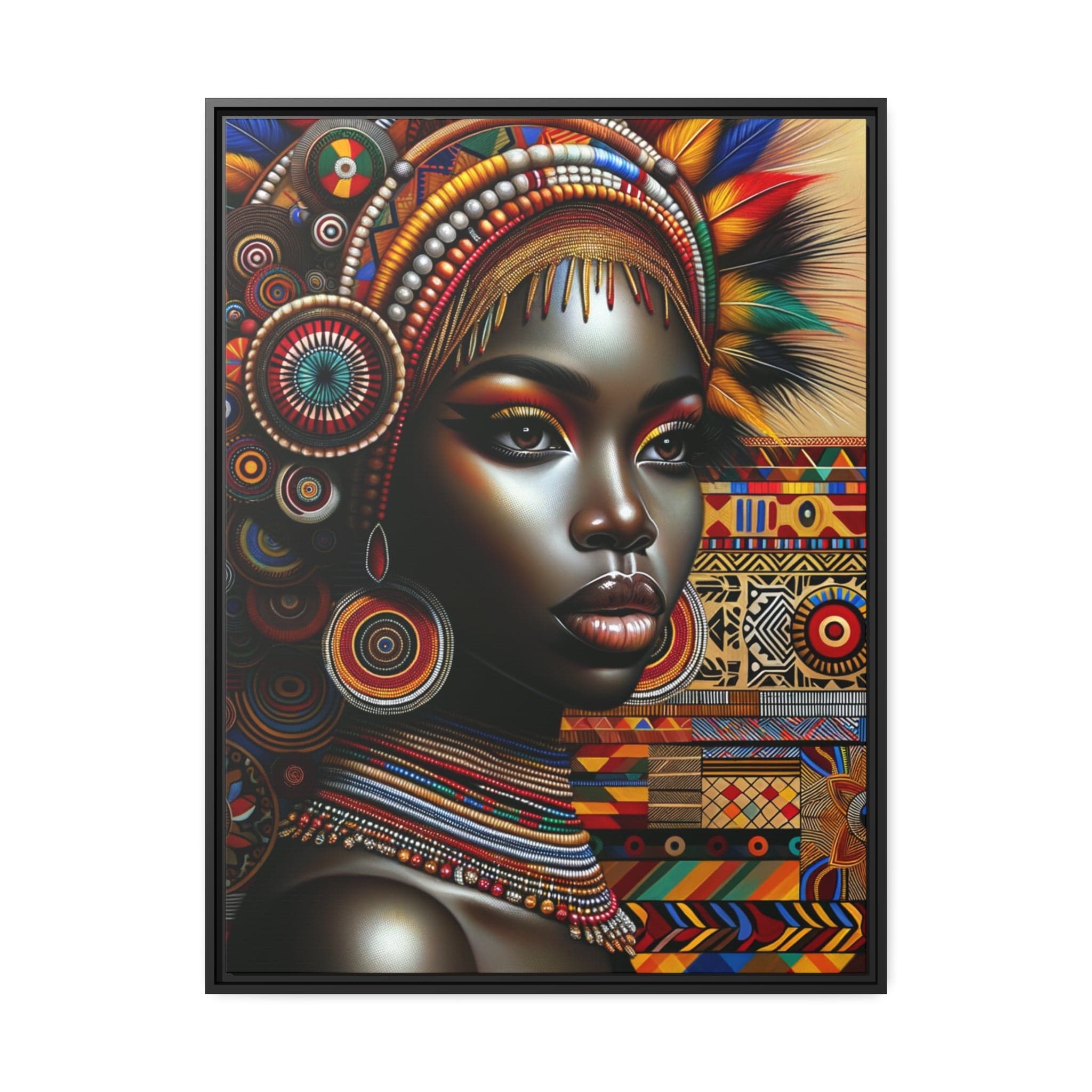 Printify Canvas 76.20 Cm" x 101.60 Cm" (Vertical) Tableau "La Beauté et la Puissance des Femmes Africaines"