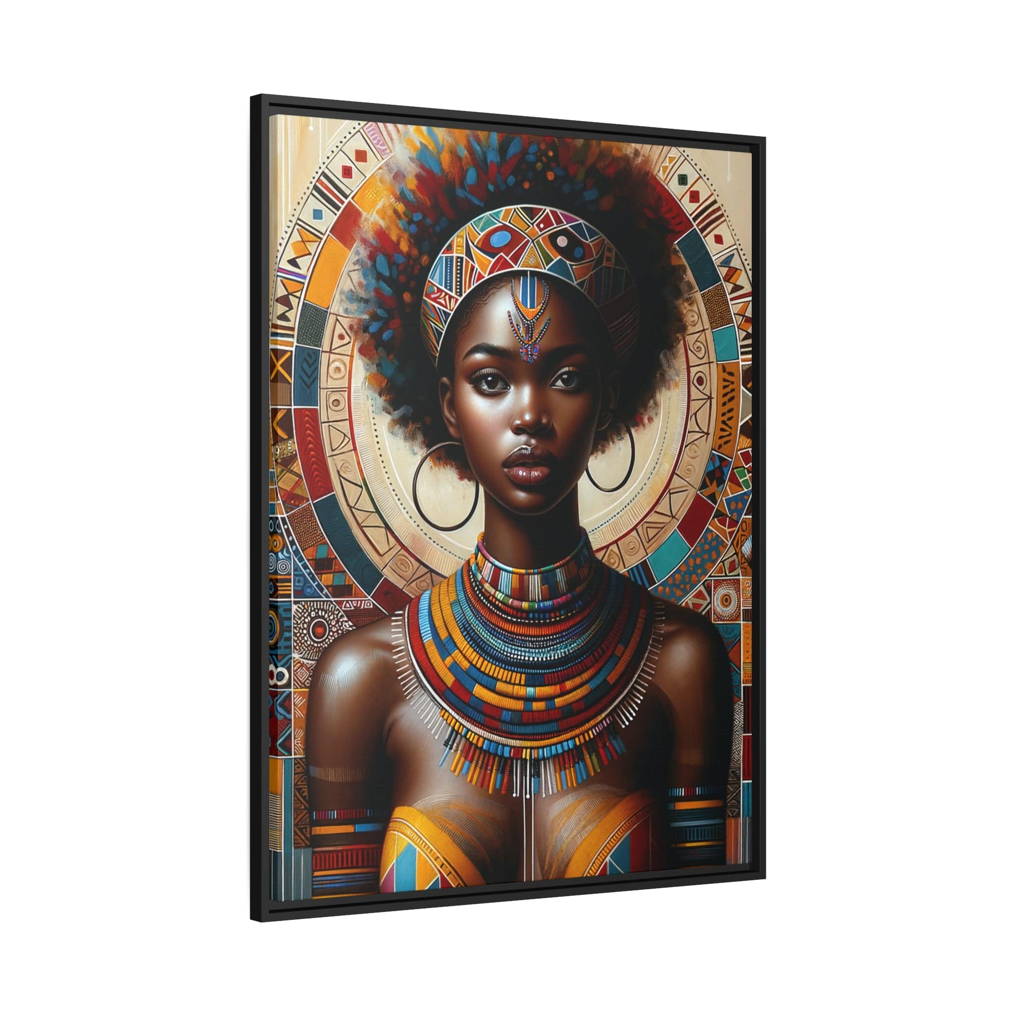 Printify Canvas Tableau "Empowering African Women: A Vibrant and Resilient Tableau"