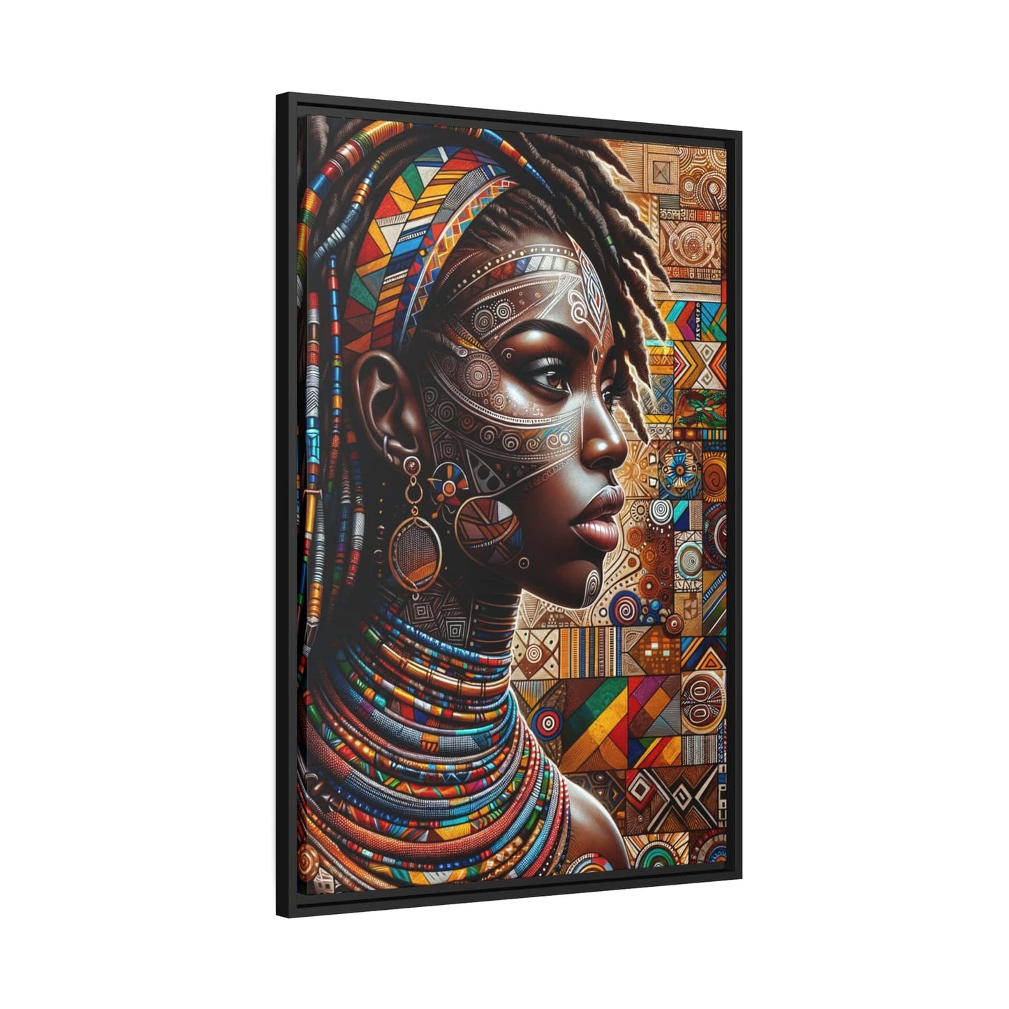 Tableau "Splendeurs africaines : la femme en toile" Canvanation