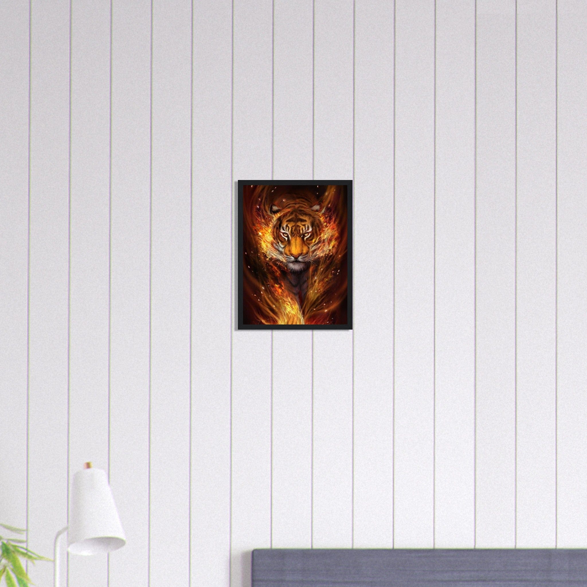 Canvanation Print Material 30x40 cm / 12x16″ Tableau Tigre de Feu