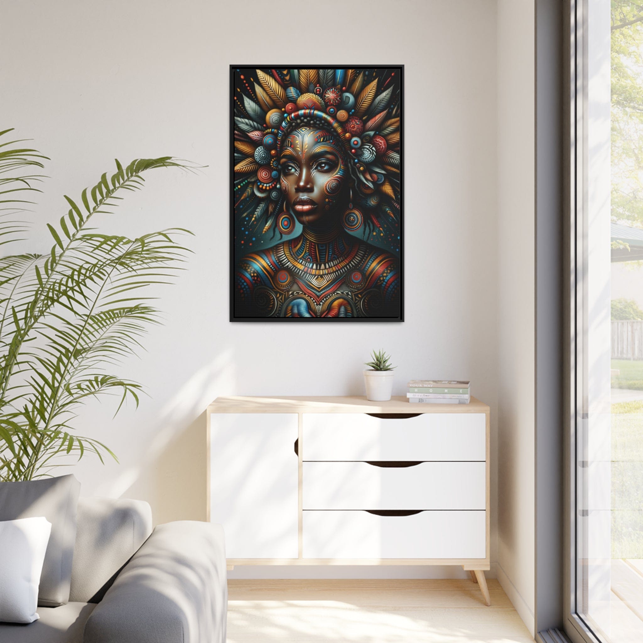 Printify Canvas Tableau "La renaissance de l'Afrique :  Portraits inspirants de femmes africaines"