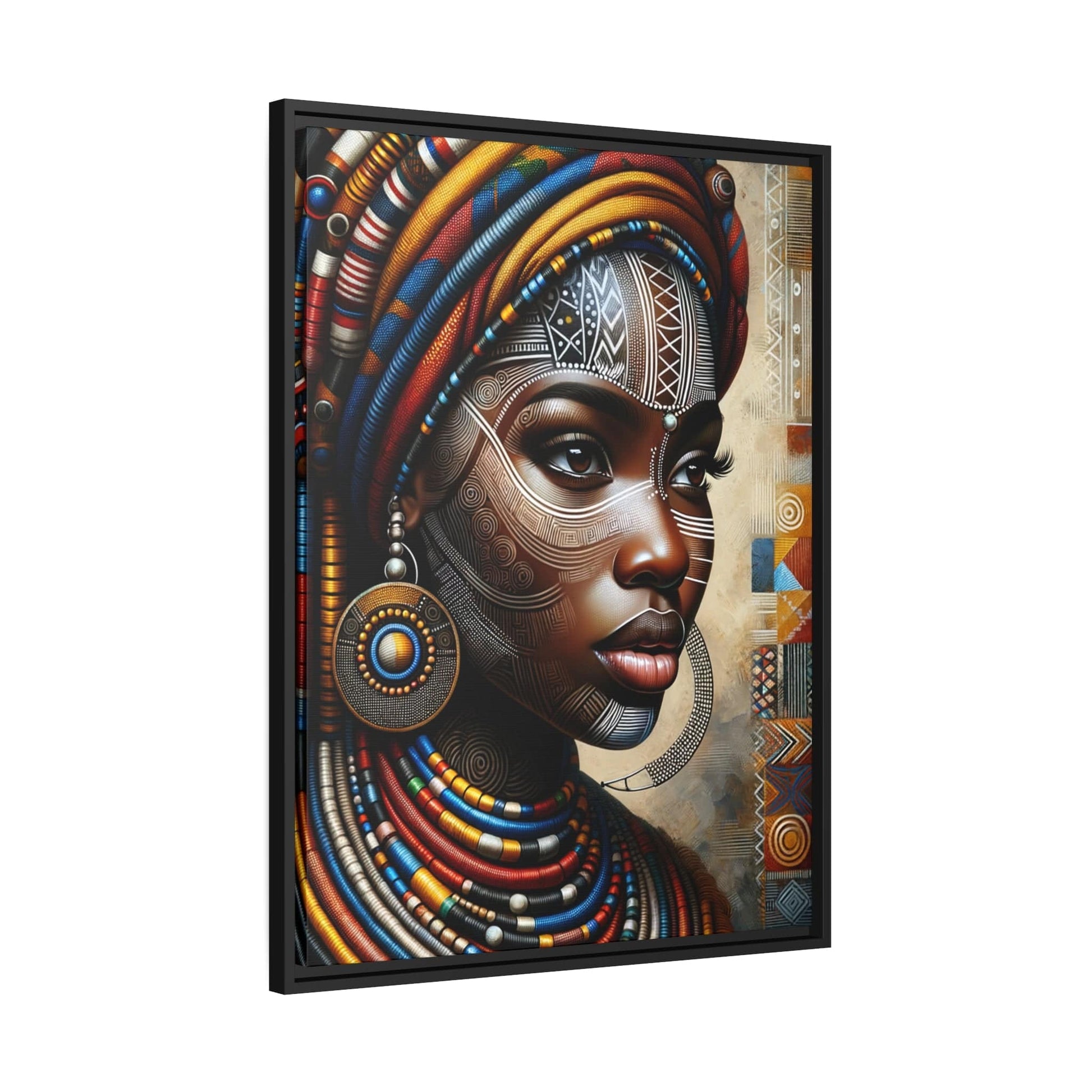 Tableau "Afrique Féminine: Le Portrait Coloré de la Beauté, la Force et l'Élégance" Canvanation