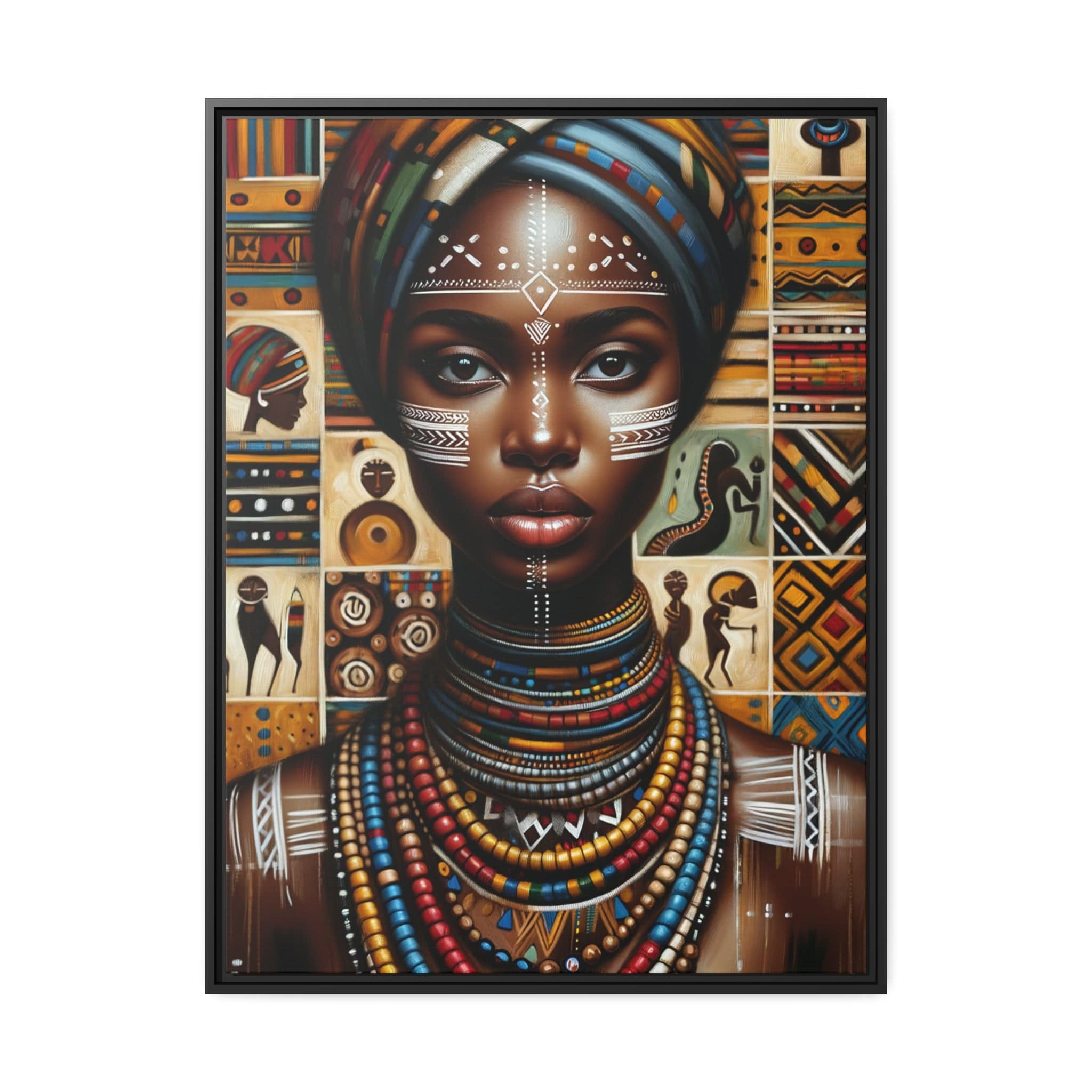 Printify Canvas 76.20 Cm" x 101.60 Cm" (Vertical) Tableau "Femmes d'Afrique: Puissantes voix et récits inspirants"