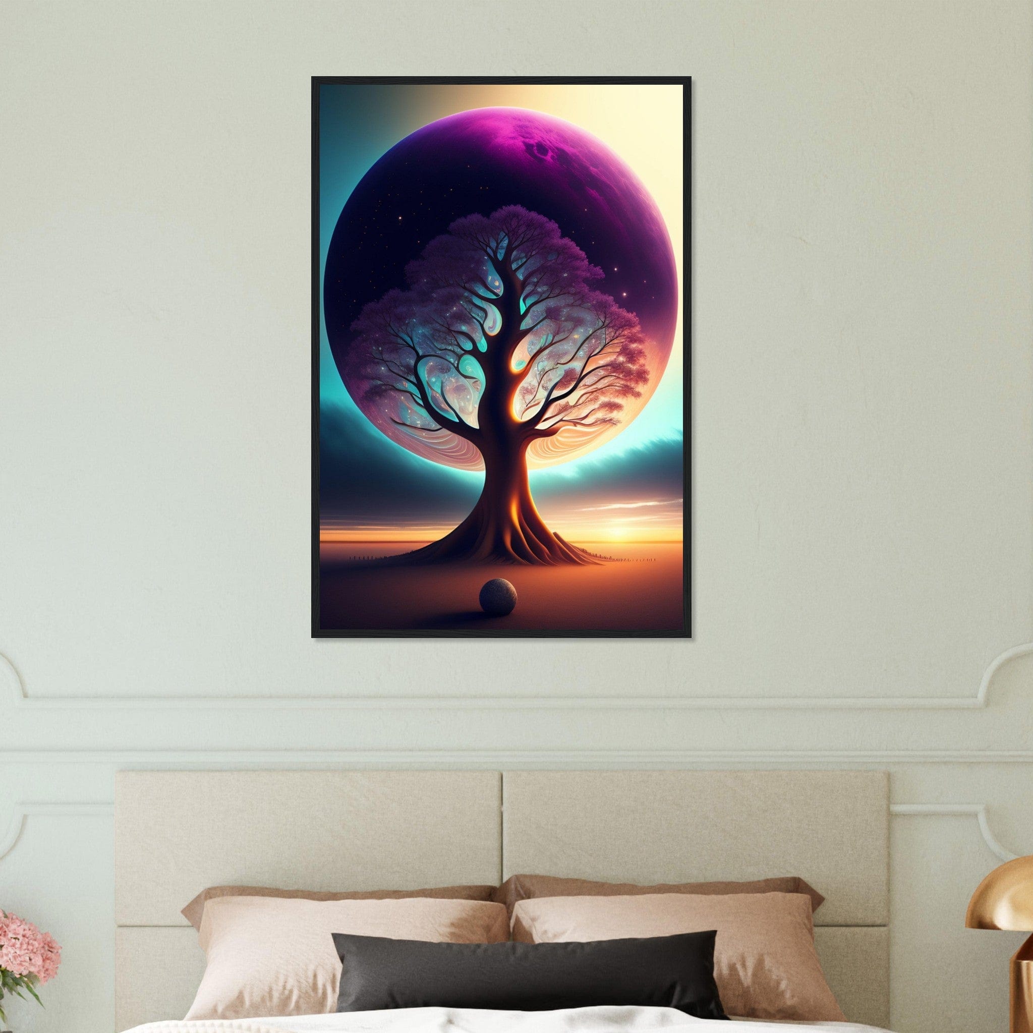 Canvanation Print Material 60x90 cm / 24x36″ Tableau L'Arbre de Vie: Un Pont Entre le Ciel et la Terre