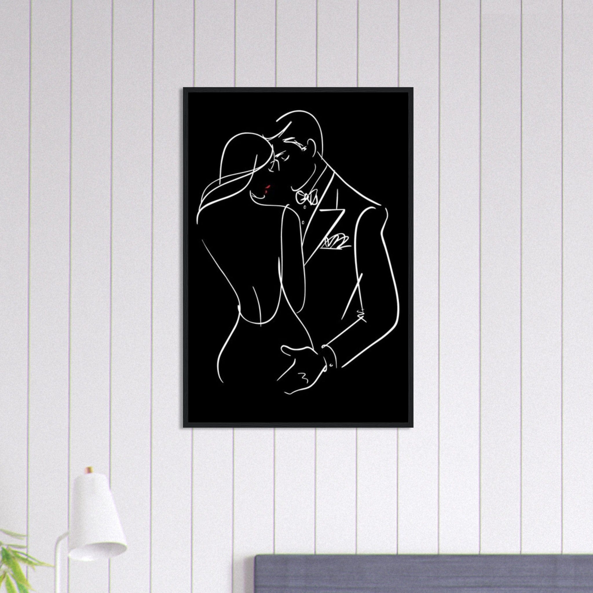 Canvanation Print Material 60x90 cm / 24x36″ Tableau Couple Les Liens du Cœur