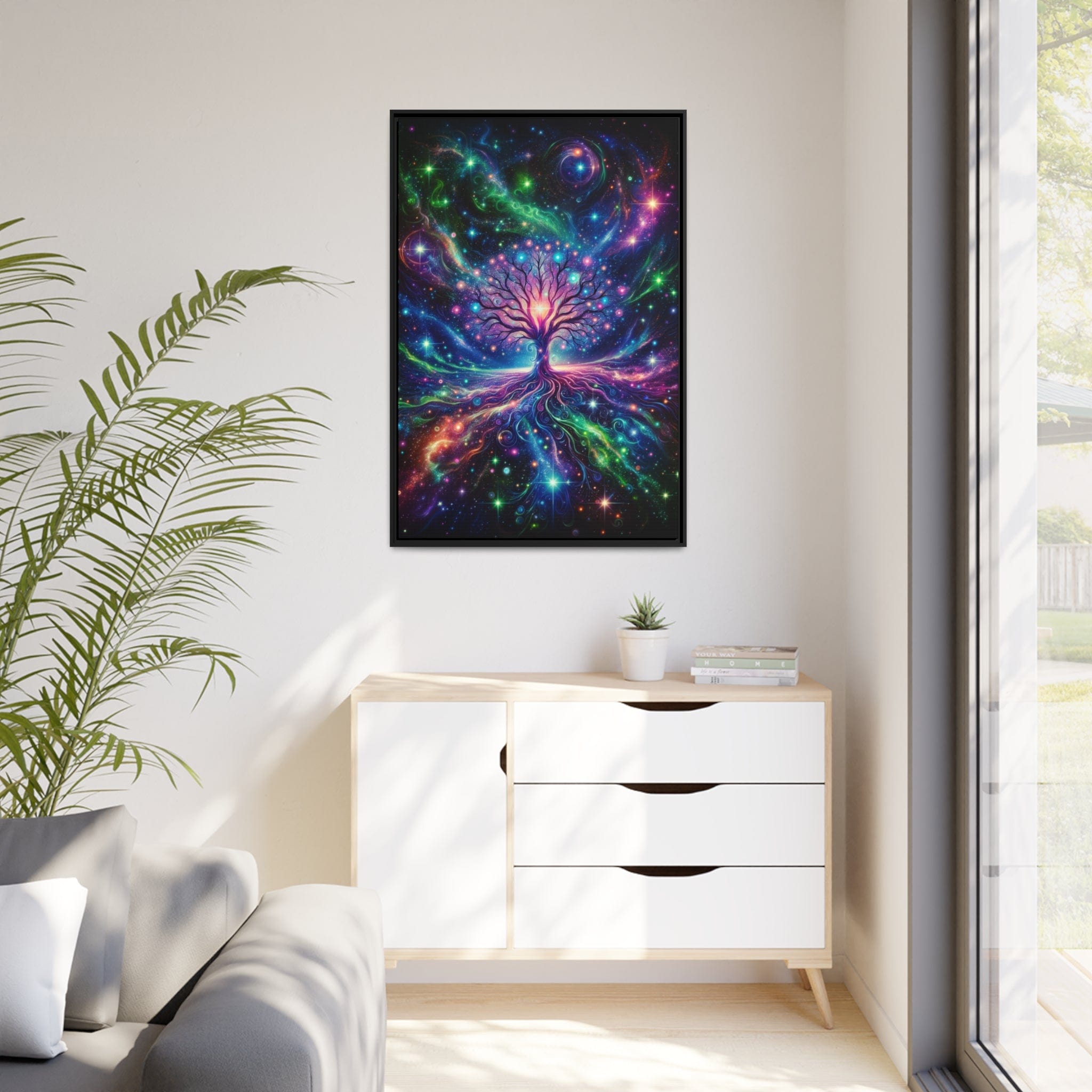 Printify Canvas Tableau Arbre De Vie L'Energie Du Cosmos