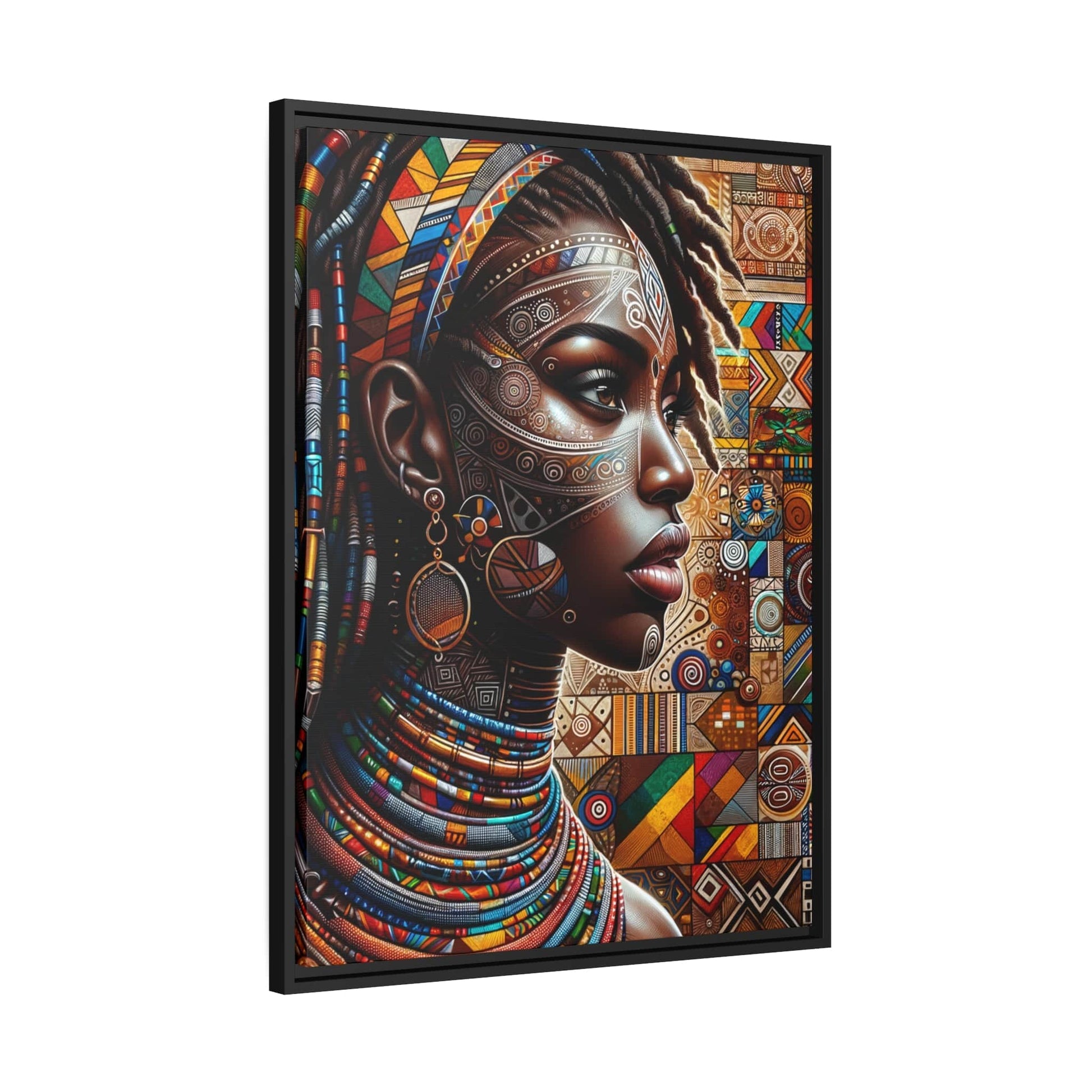 Tableau "Splendeurs africaines : la femme en toile" Canvanation