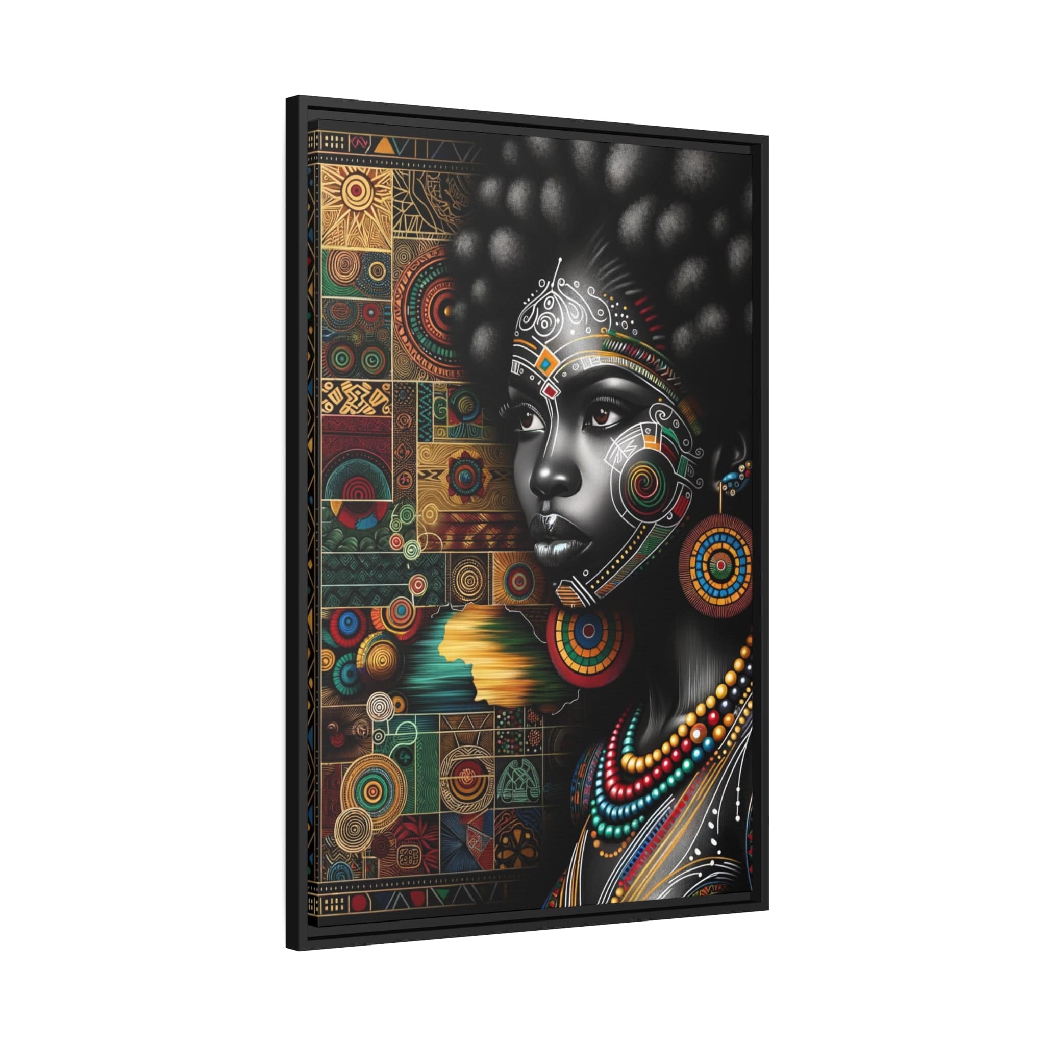 Printify Canvas Tableau "La beauté africaine: Une symphonie de femmes puissantes et gracieuses"