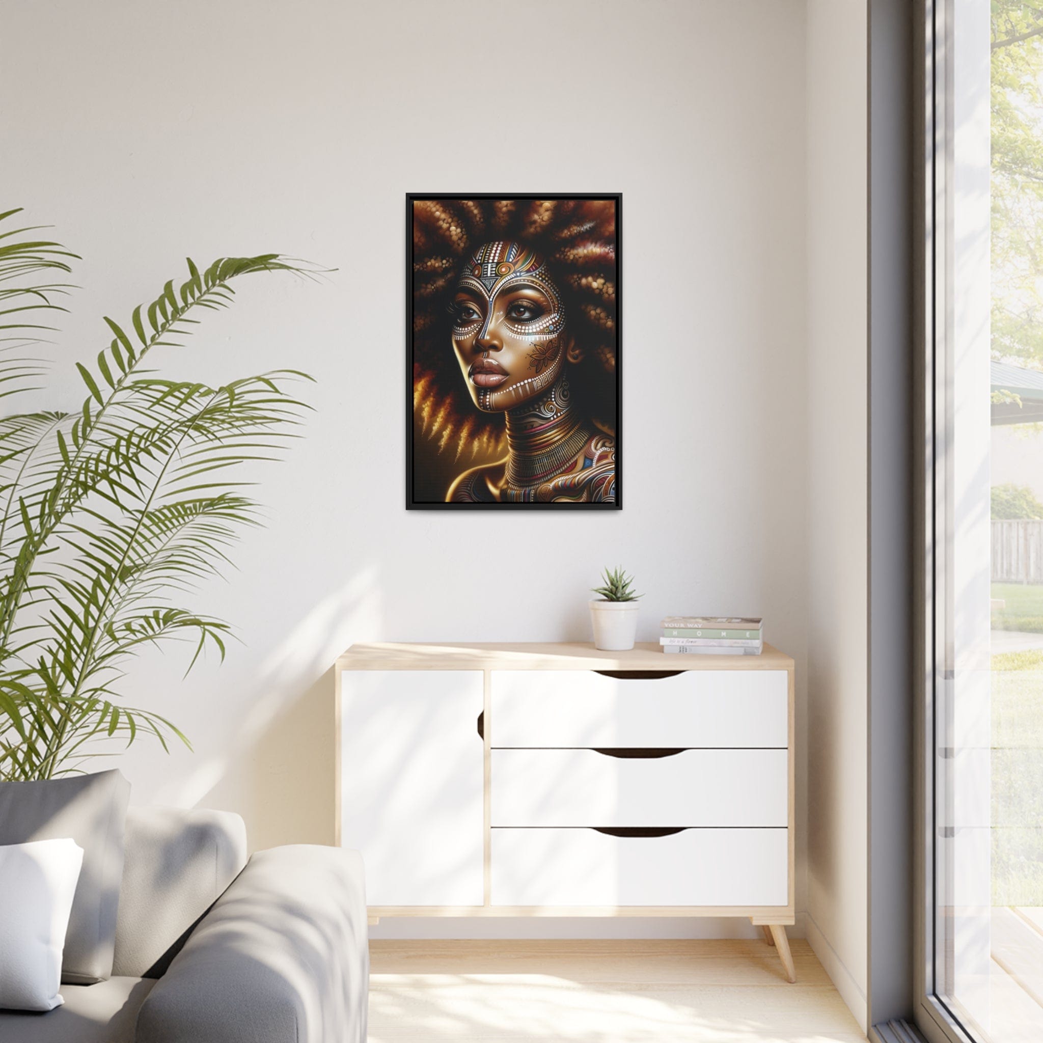 Printify Canvas Tableau "La beauté et la force de la femme africaine"